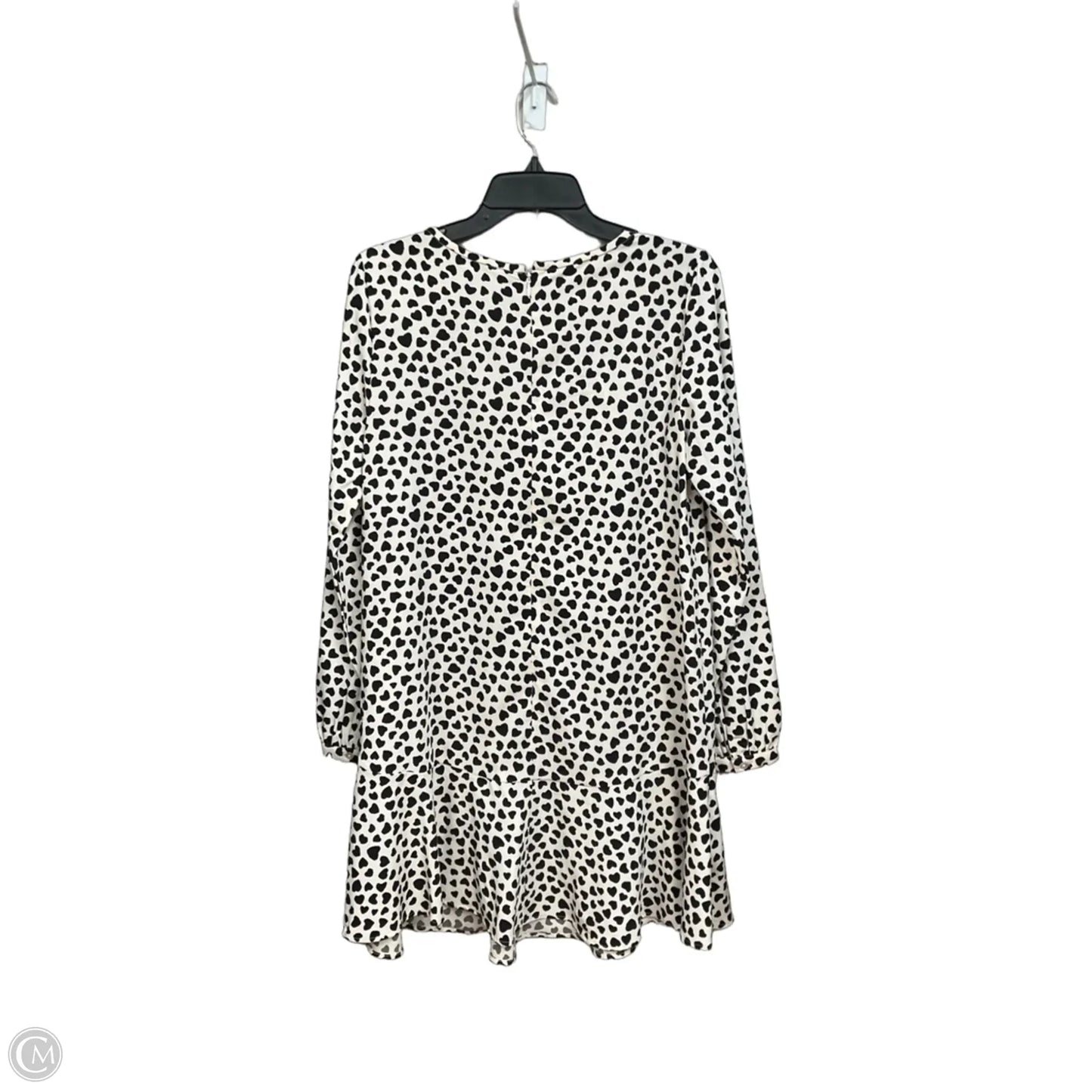 Tunic Long Sleeve By Loft In Black & Cream, Size: S