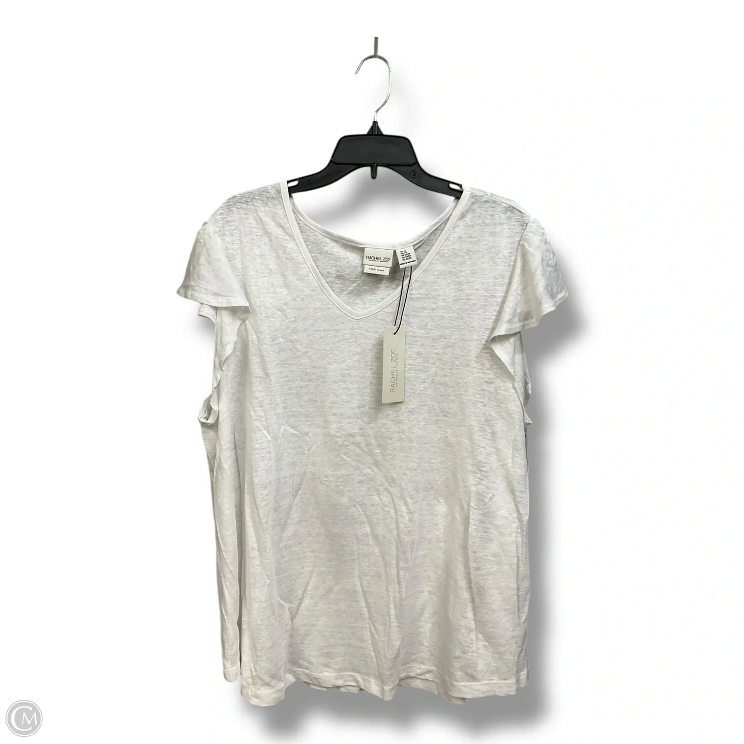 Top Short Sleeve By Rachel Zoe In White, Size: 2x