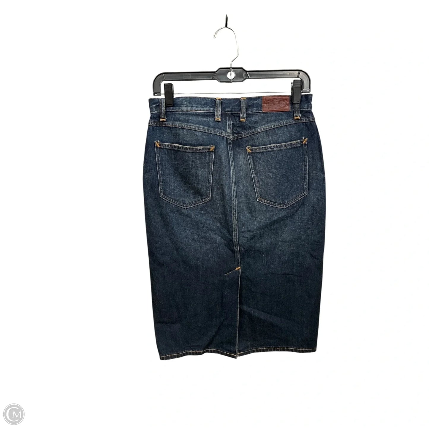 Skirt Midi By Ralph Lauren In Blue Denim, Size: S