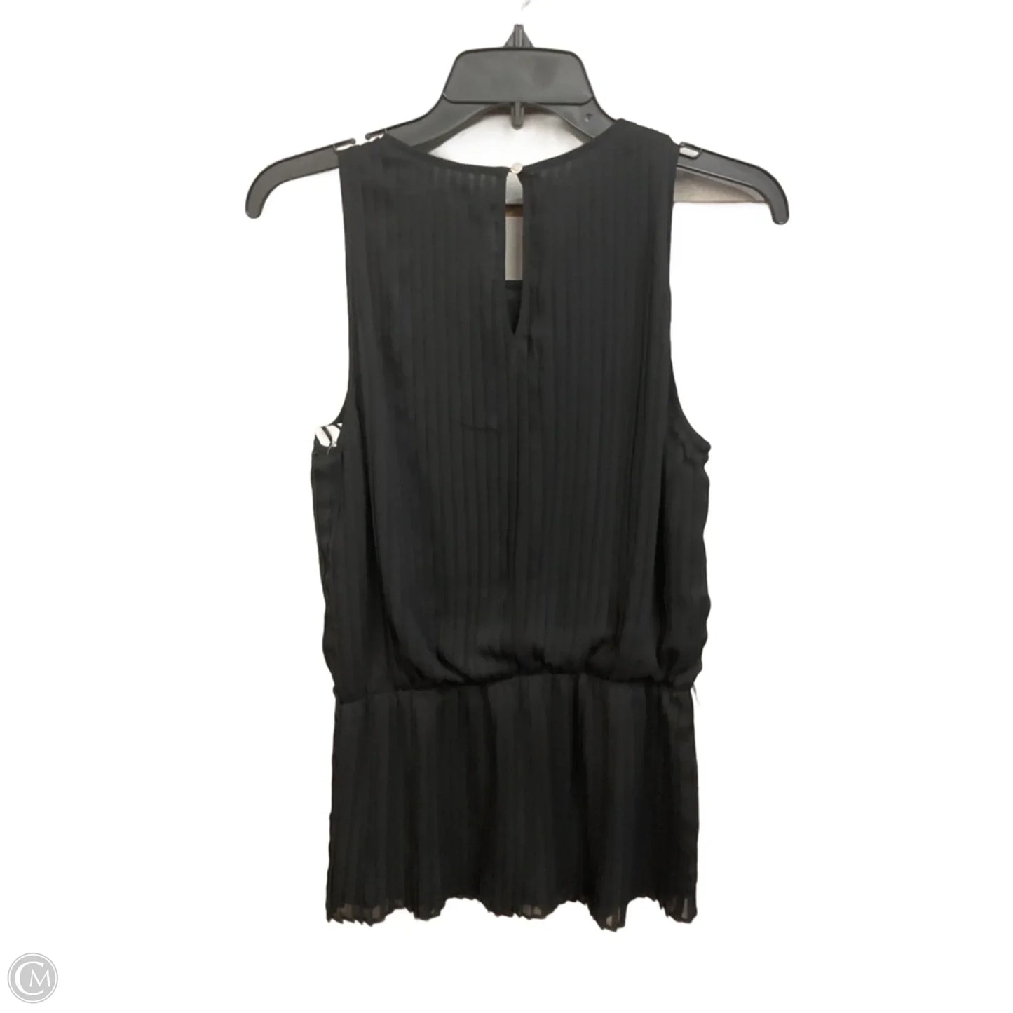 Top Sleeveless By Ann Taylor In Black, Size: 8