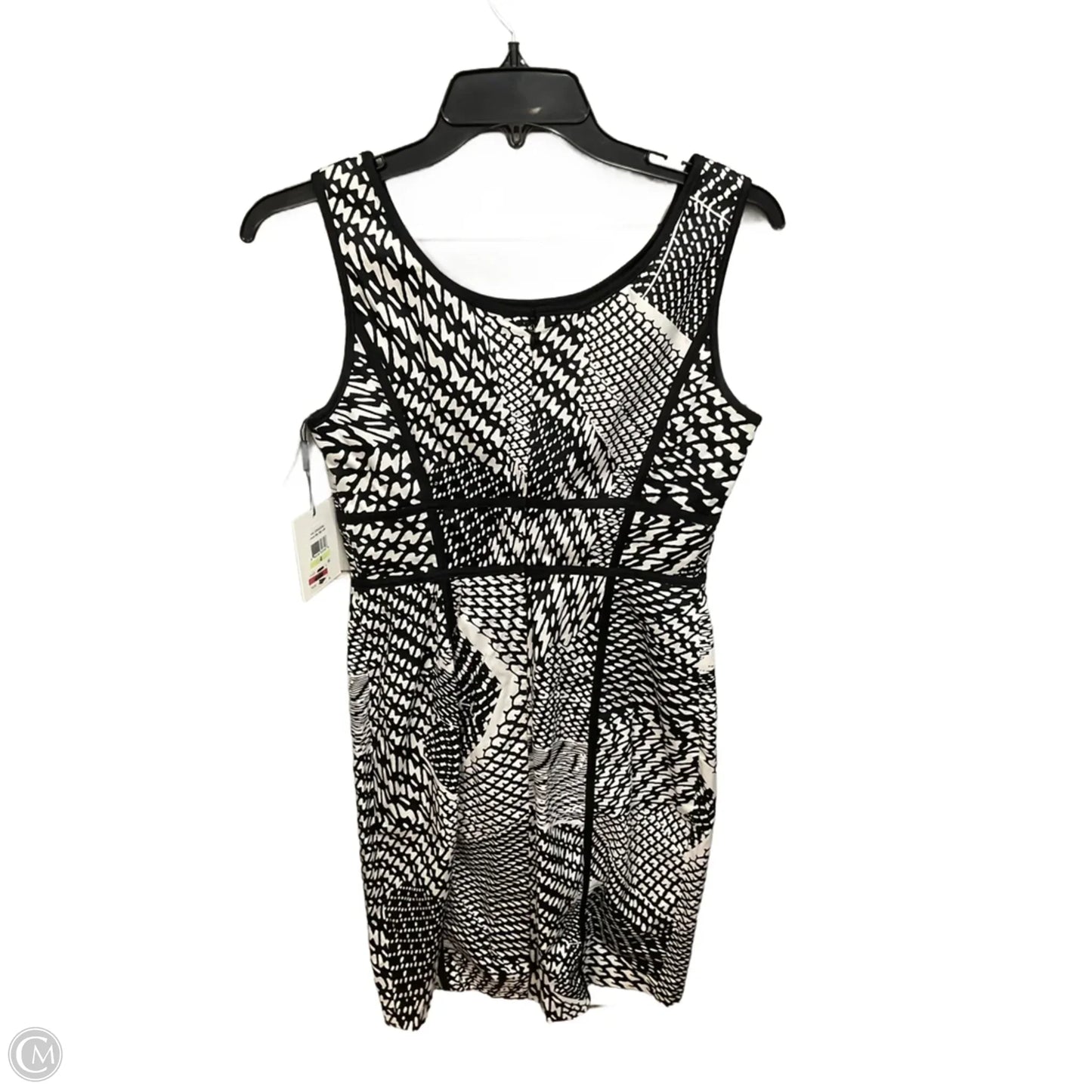 Dress Casual Short By Calvin Klein In Black & White, Size: S