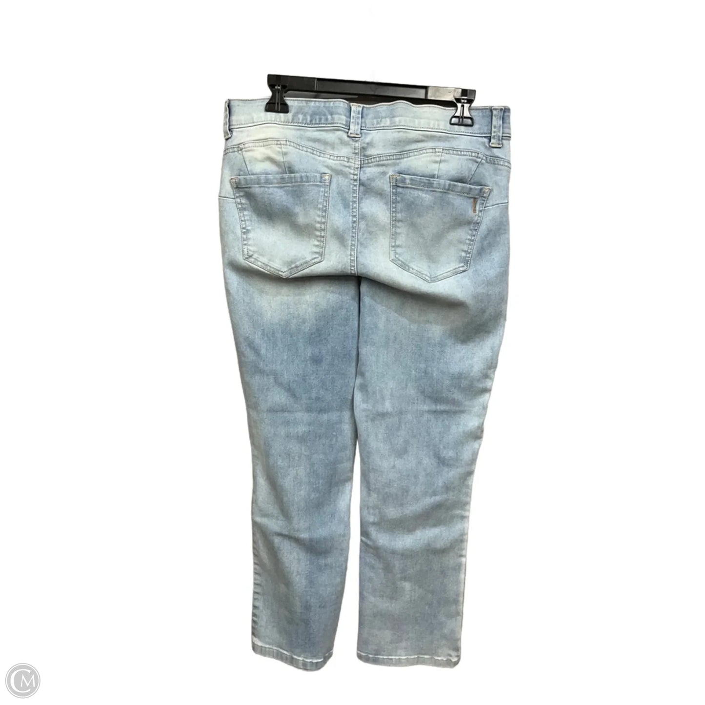 Jeans Straight By Vintage America In Blue Denim, Size: 12