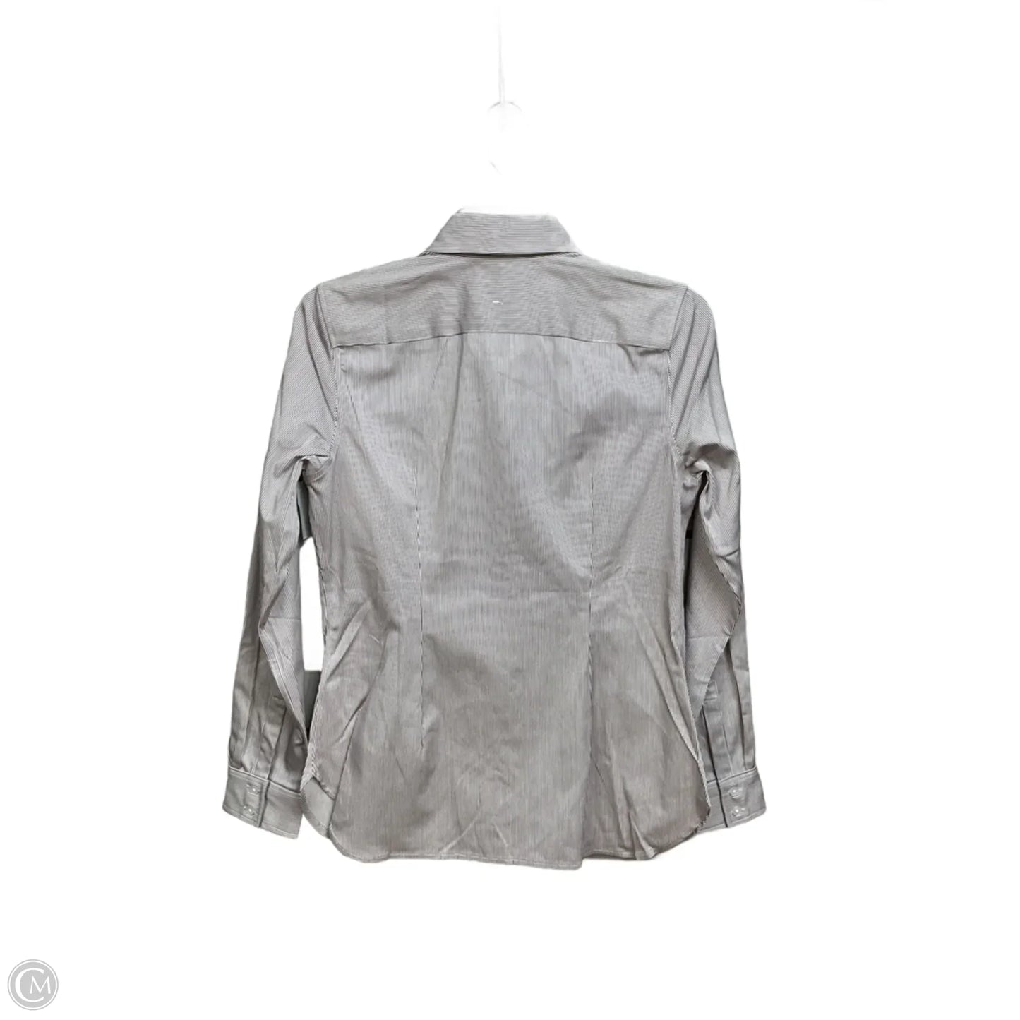 Blouse Long Sleeve By Banana Republic In Striped Pattern, Size: Xs