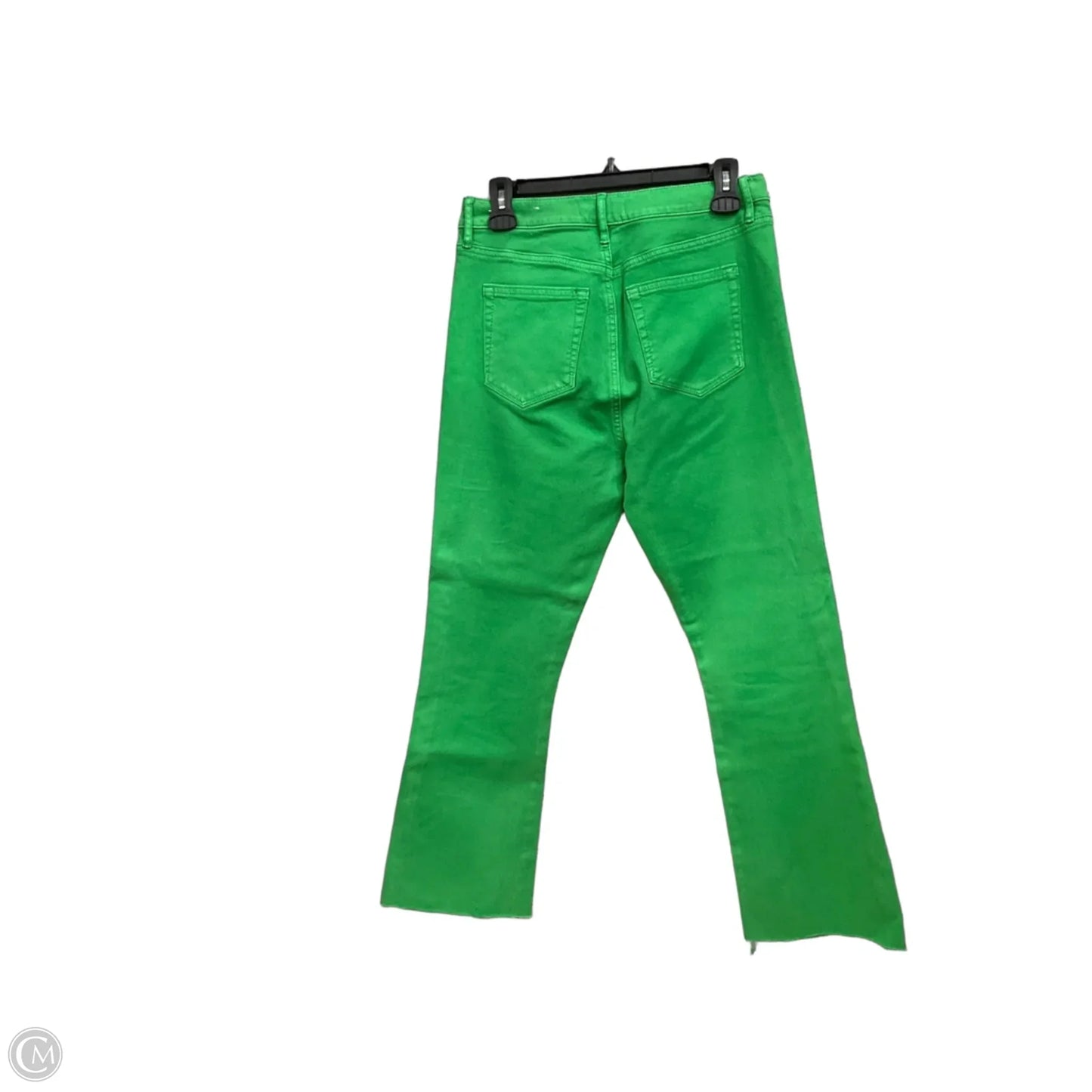 Jeans Cropped By Loft In Green Denim, Size: 4