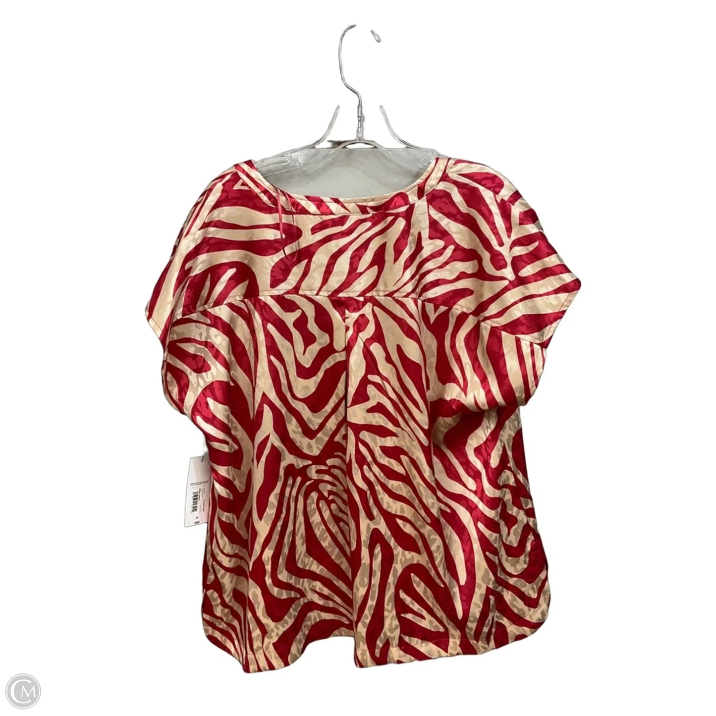 Top Sleeveless By Liz Claiborne In Zebra Print, Size: Xl