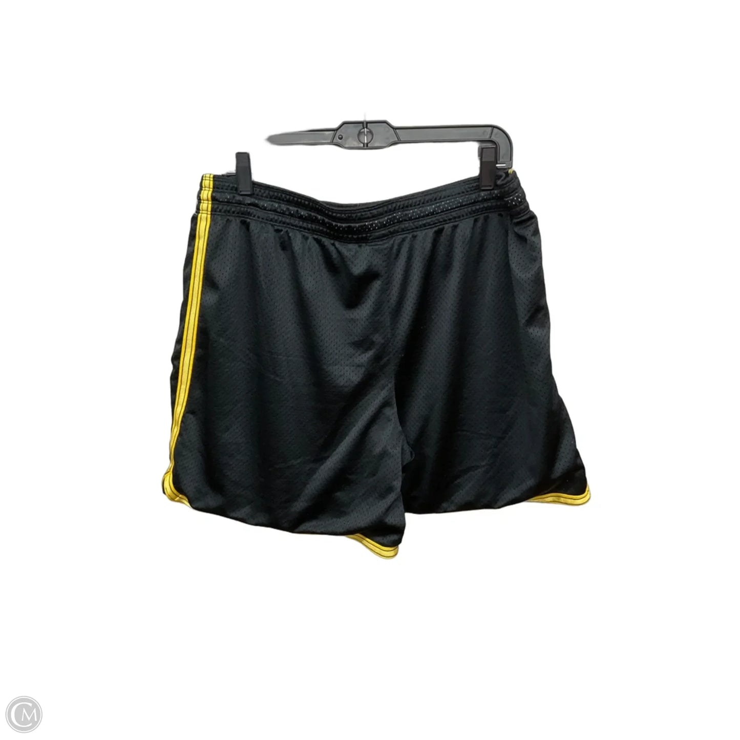 Athletic Shorts By Nike Apparel In Black & Yellow, Size: Xl