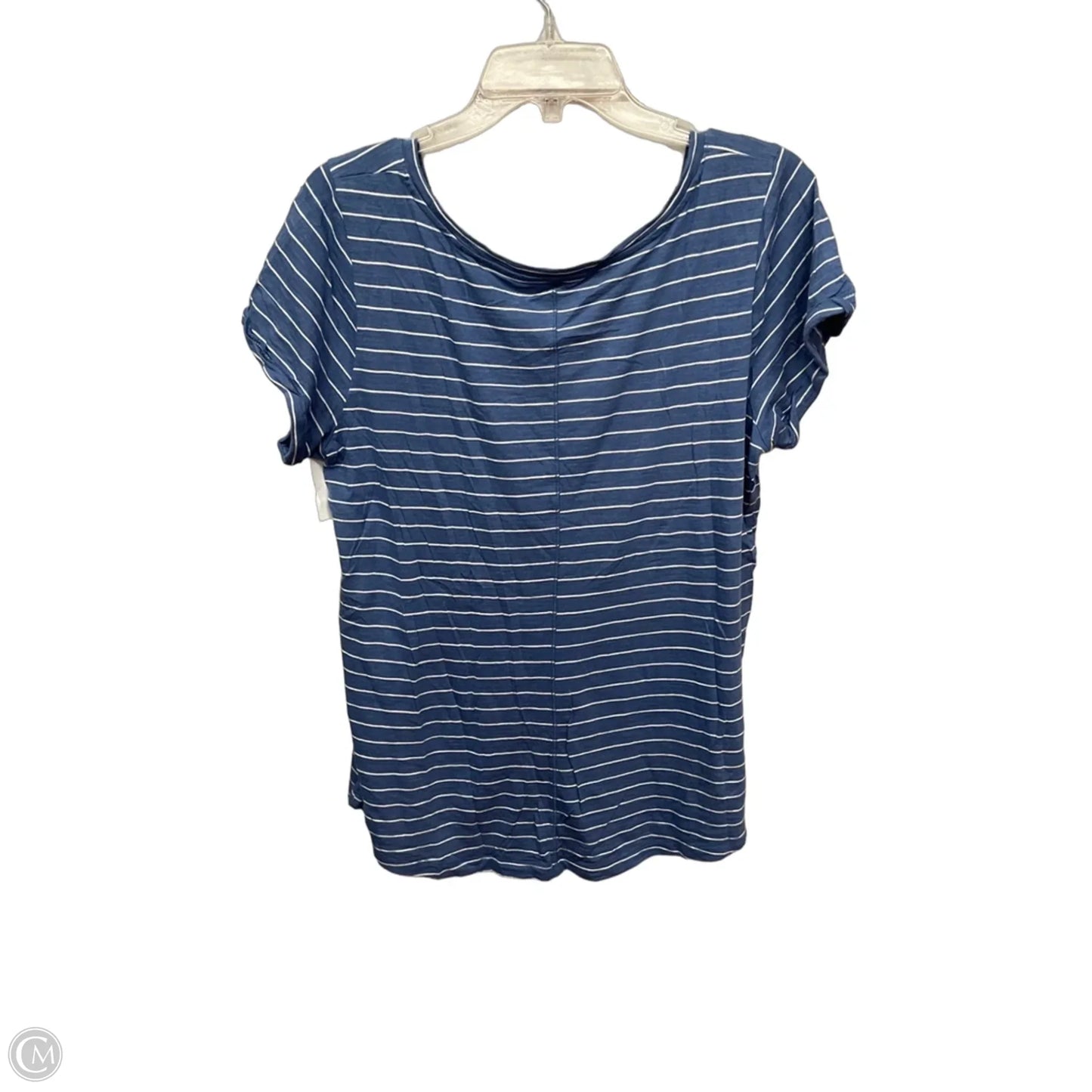 Top Short Sleeve By Banana Republic In Striped Pattern, Size: Xl