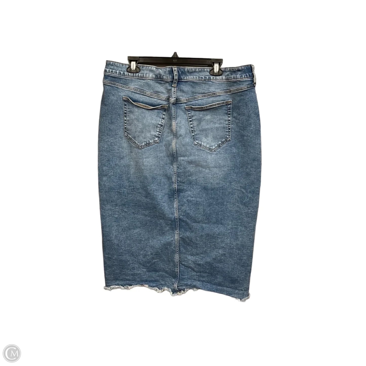 Skirt Maxi By Torrid In Blue Denim, Size: 16