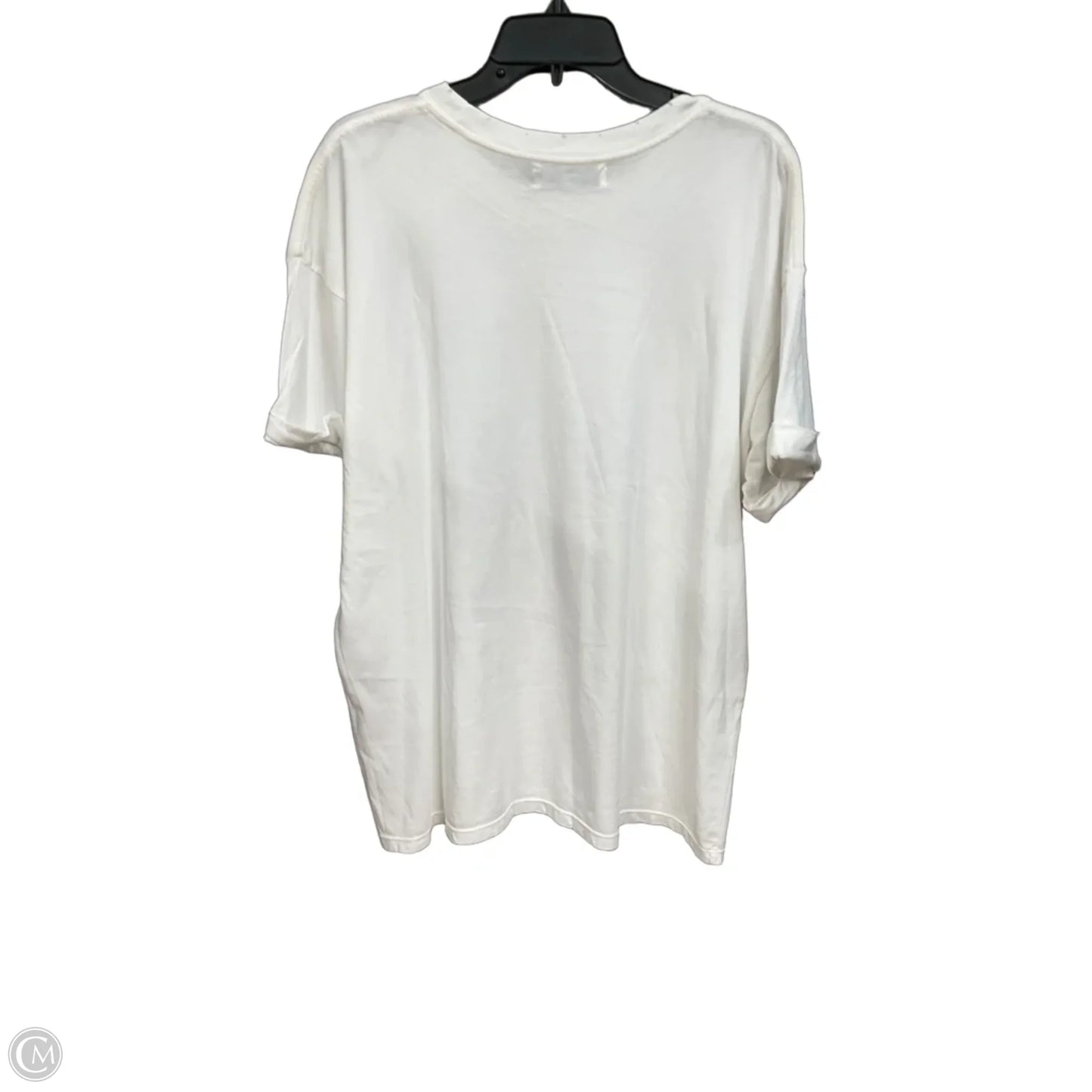 Top Short Sleeve By Girl Dangerous In White, Size: L