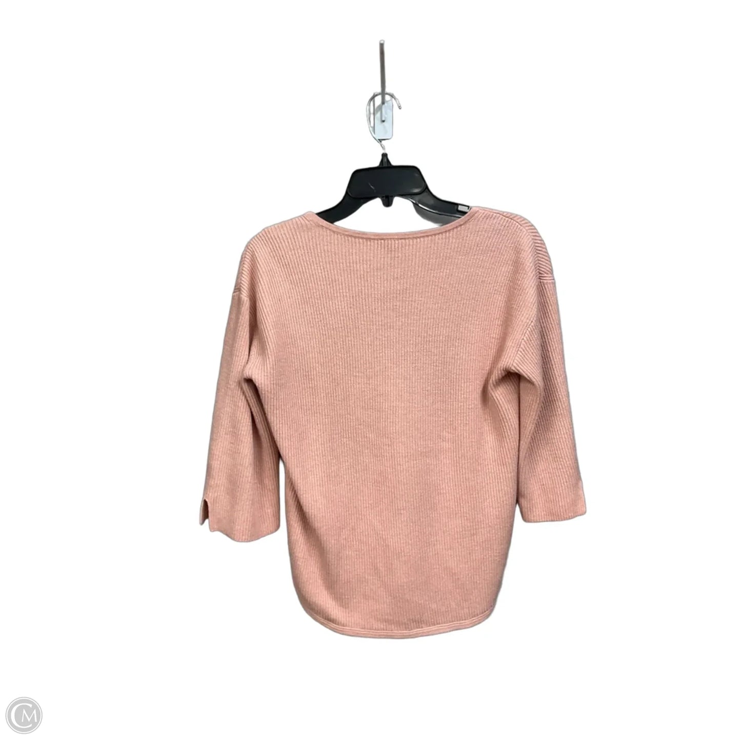 Top 3/4 Sleeve By Chicos In Pink, Size: M