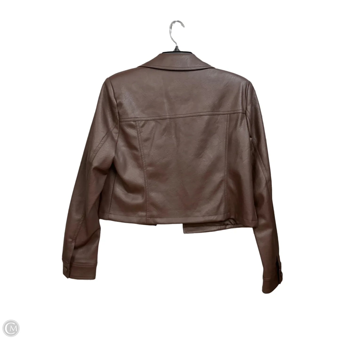 Jacket Leather By Bagatelle In Brown, Size: M