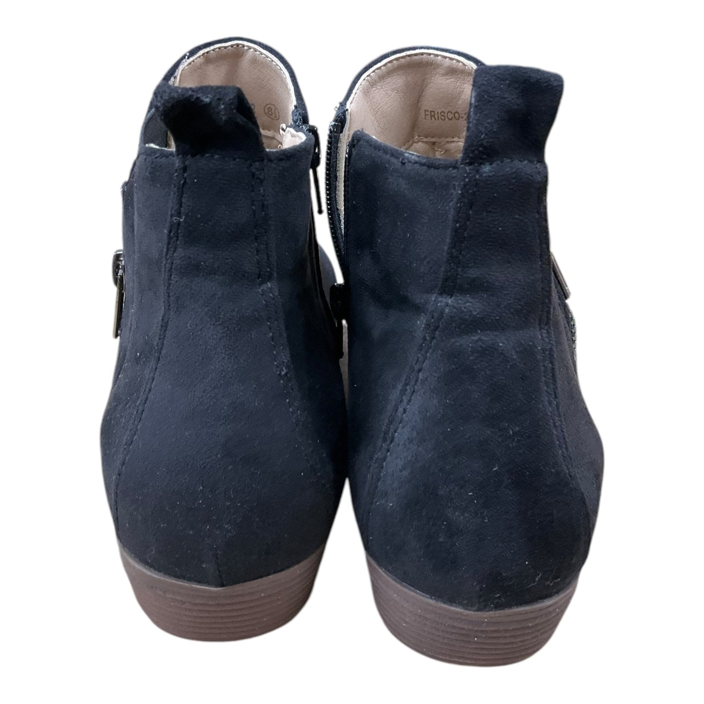 Boots Ankle Heels By Clothes Mentor In Black, Size: 8.5