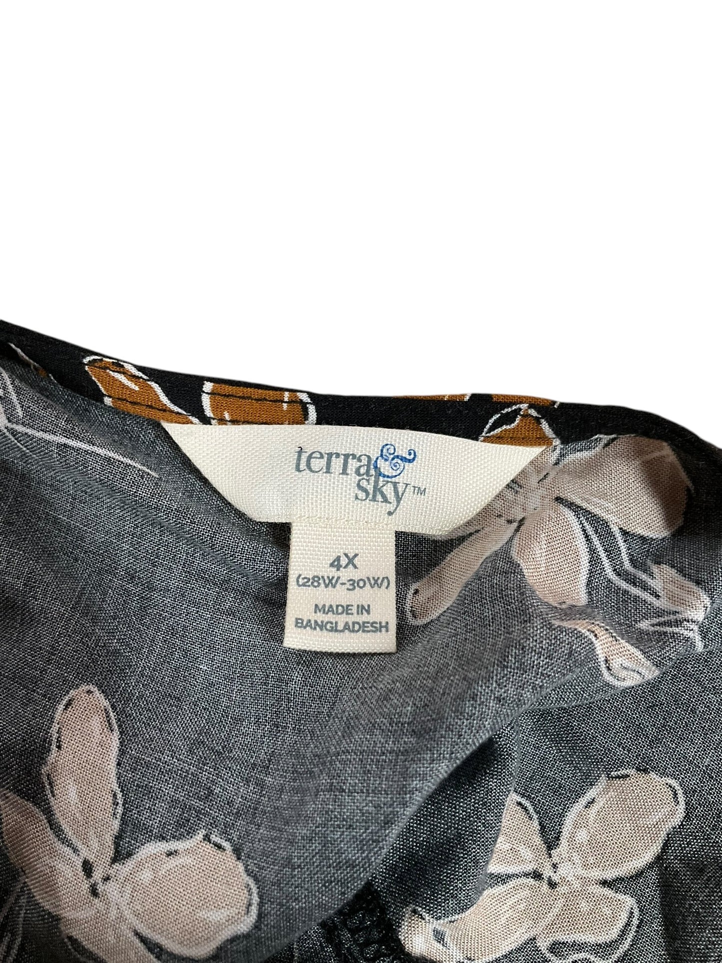 Blouse Short Sleeve By Terra & Sky Size: 4x