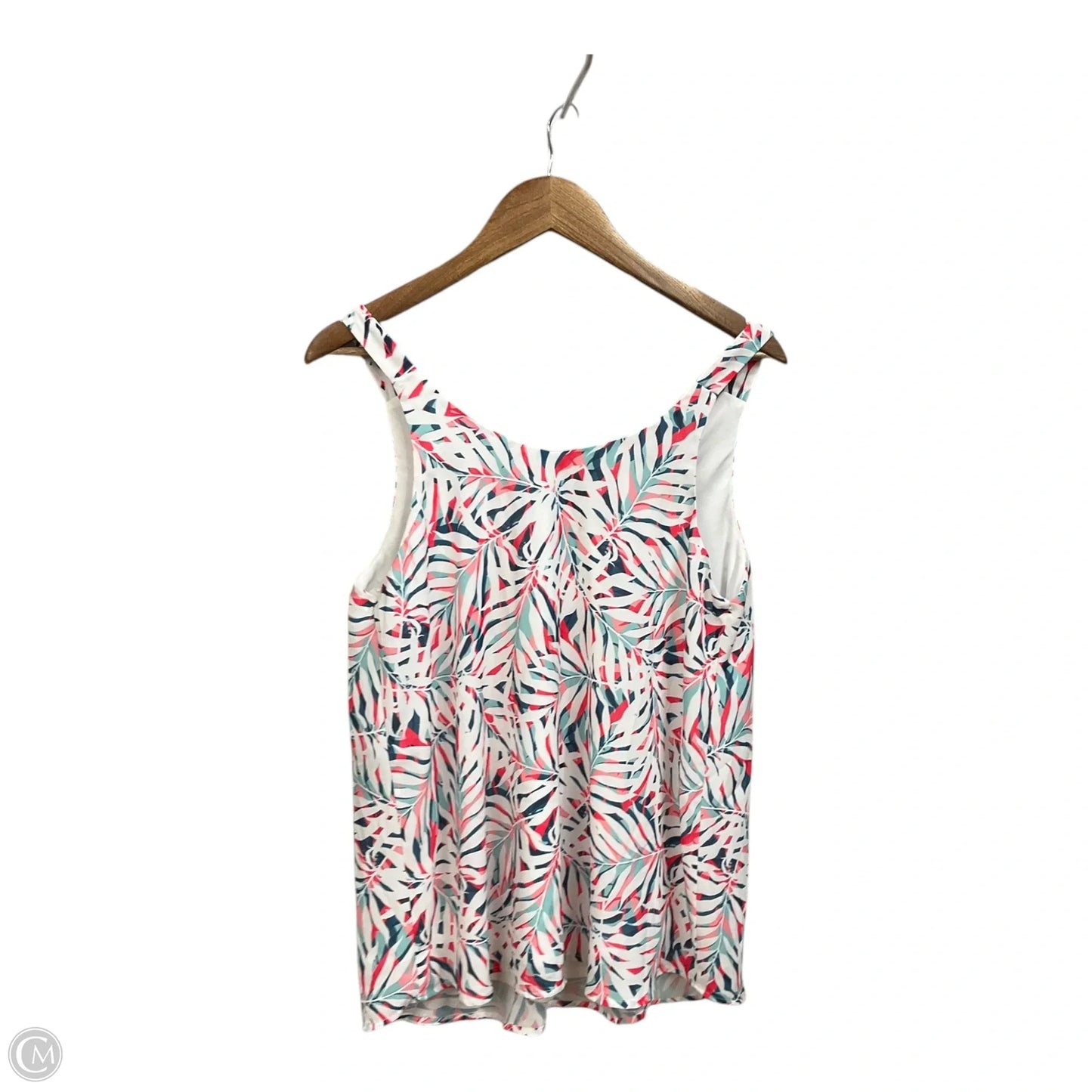 Top Sleeveless By Hawthorn In Tropical Print, Size: M