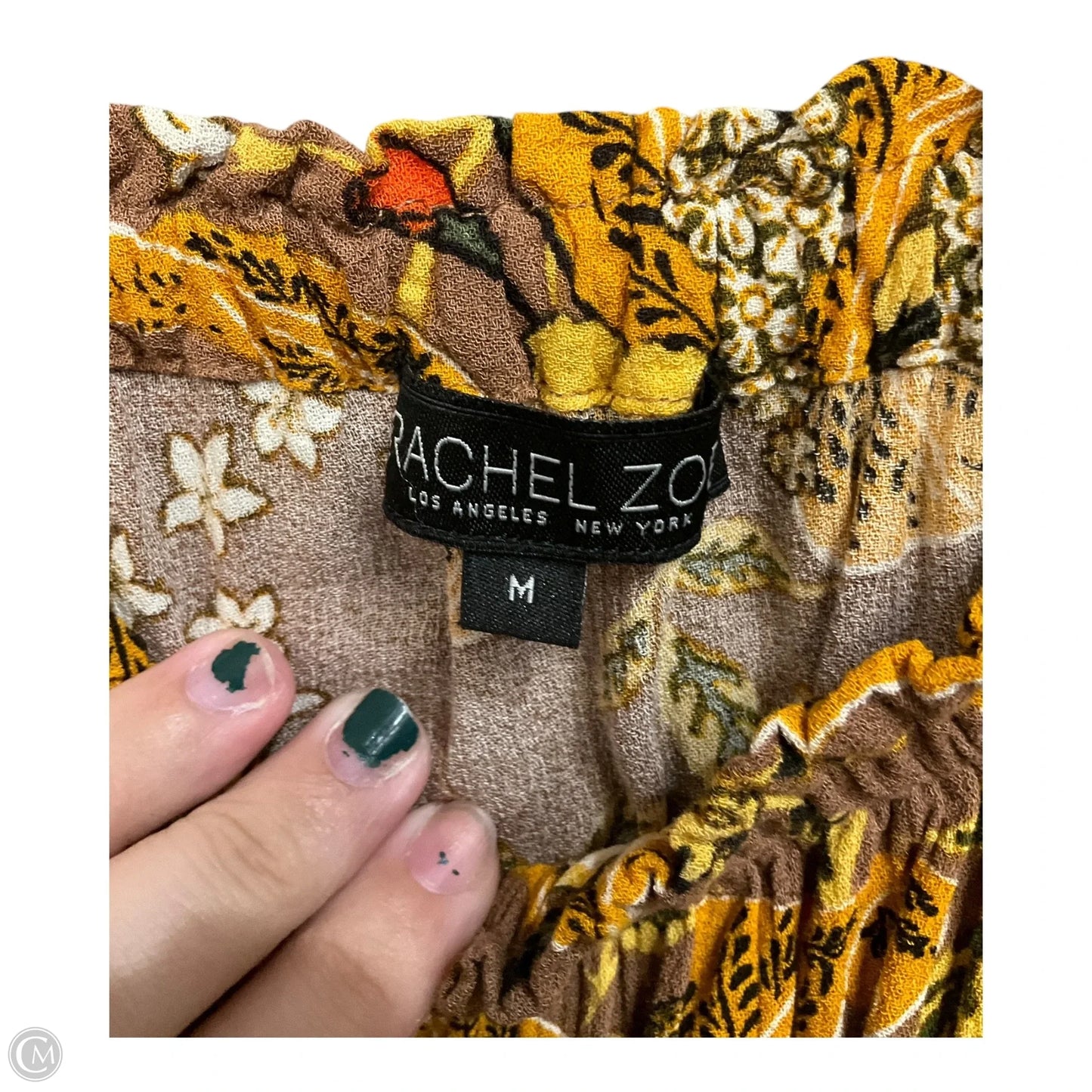 Top Short Sleeve By Rachel Zoe In Floral Print, Size: M