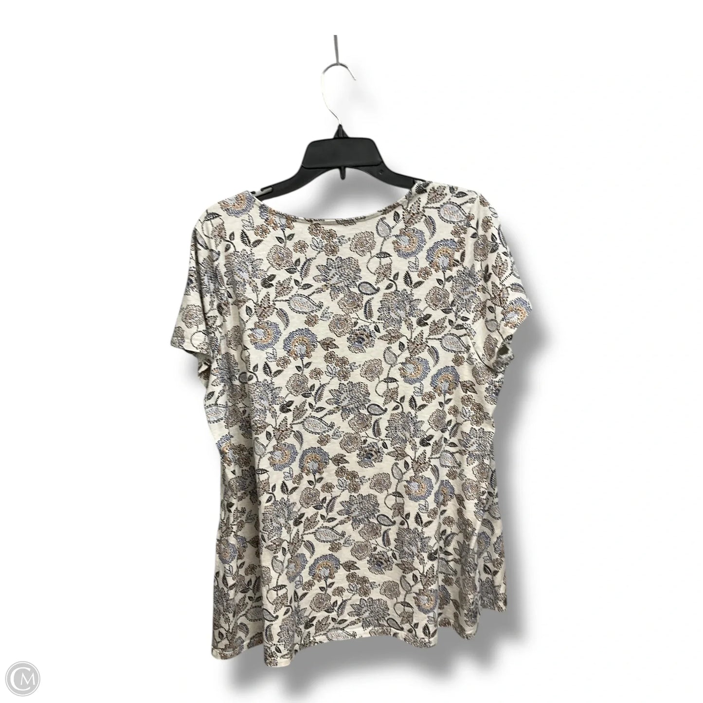 Top Short Sleeve By Pure Jill In Floral Print, Size: L
