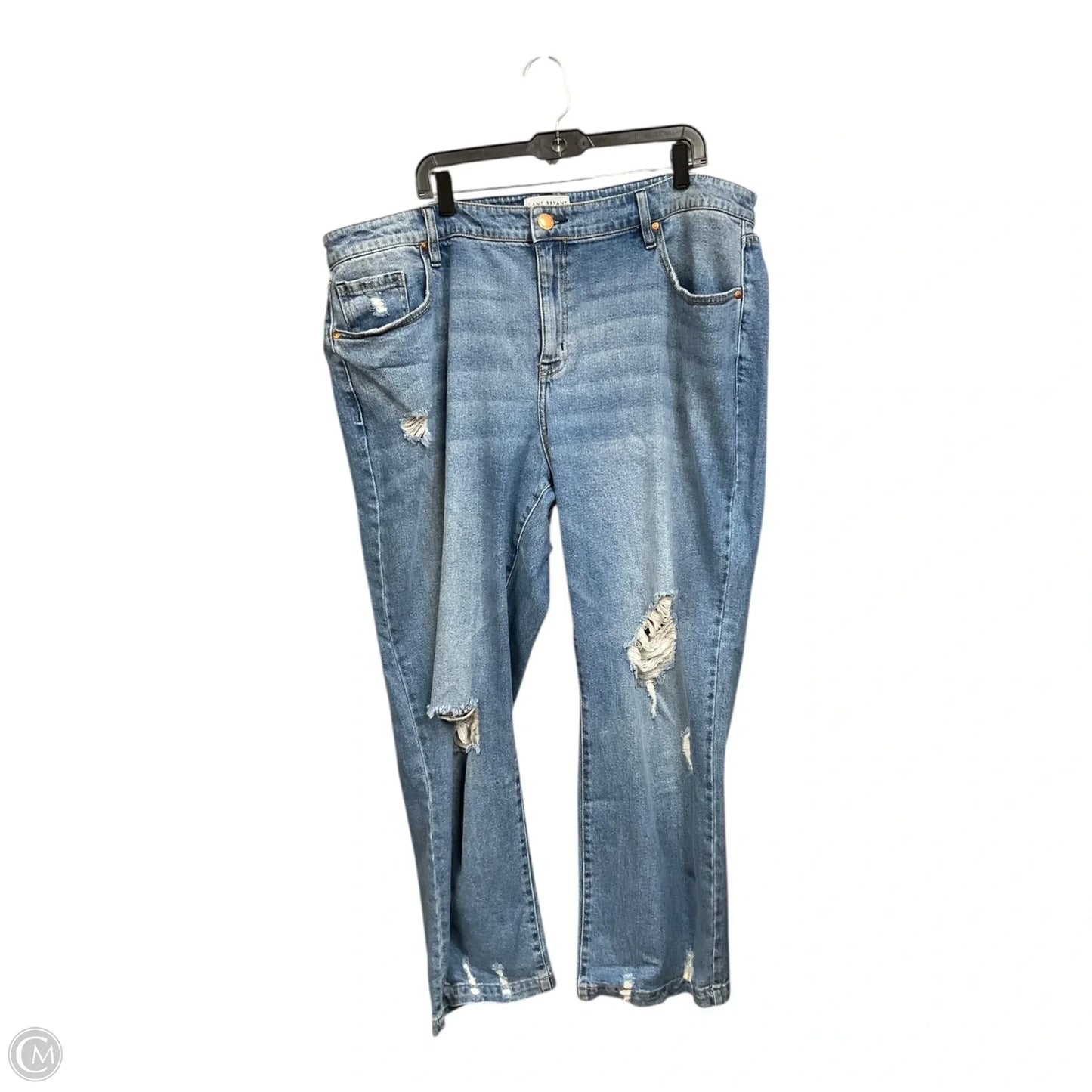 Jeans Straight By Lane Bryant In Blue Denim, Size: 22