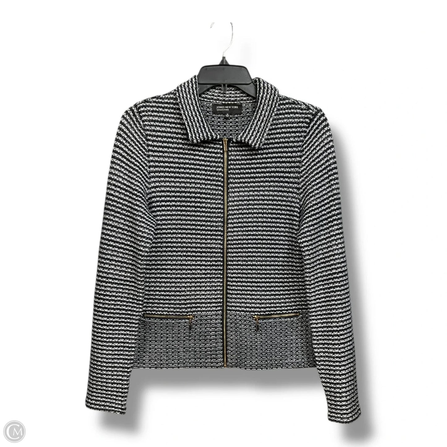 Jacket Other By Jones New York In Striped Pattern, Size: M