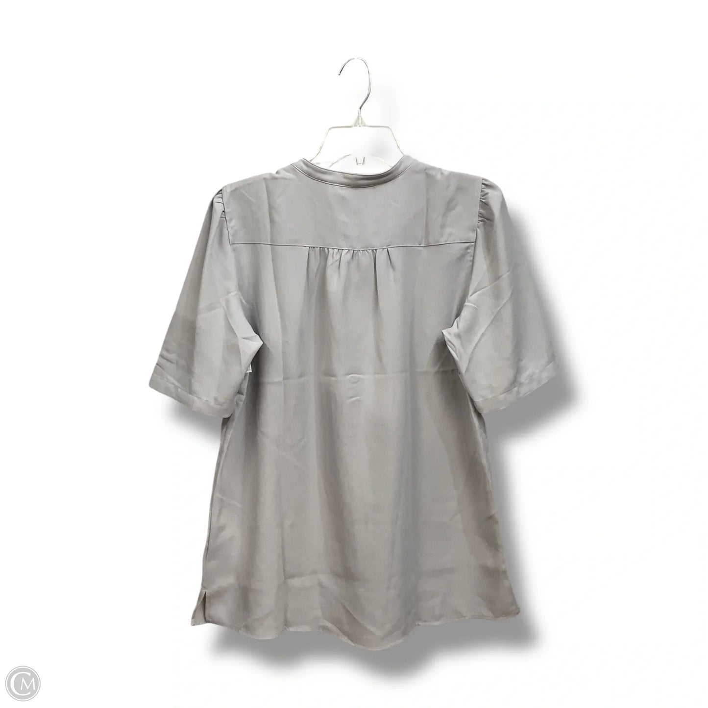 Top Short Sleeve By Lands End In Grey, Size: L