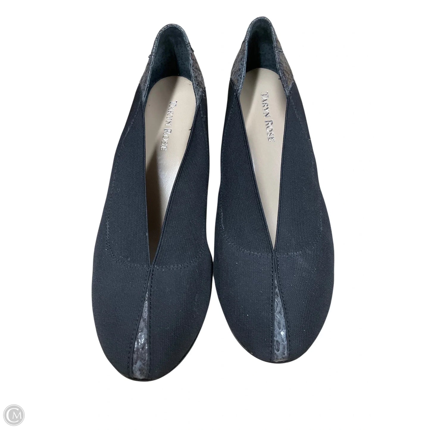 Shoes Flats By Taryn Rose In Black & Grey, Size: 9