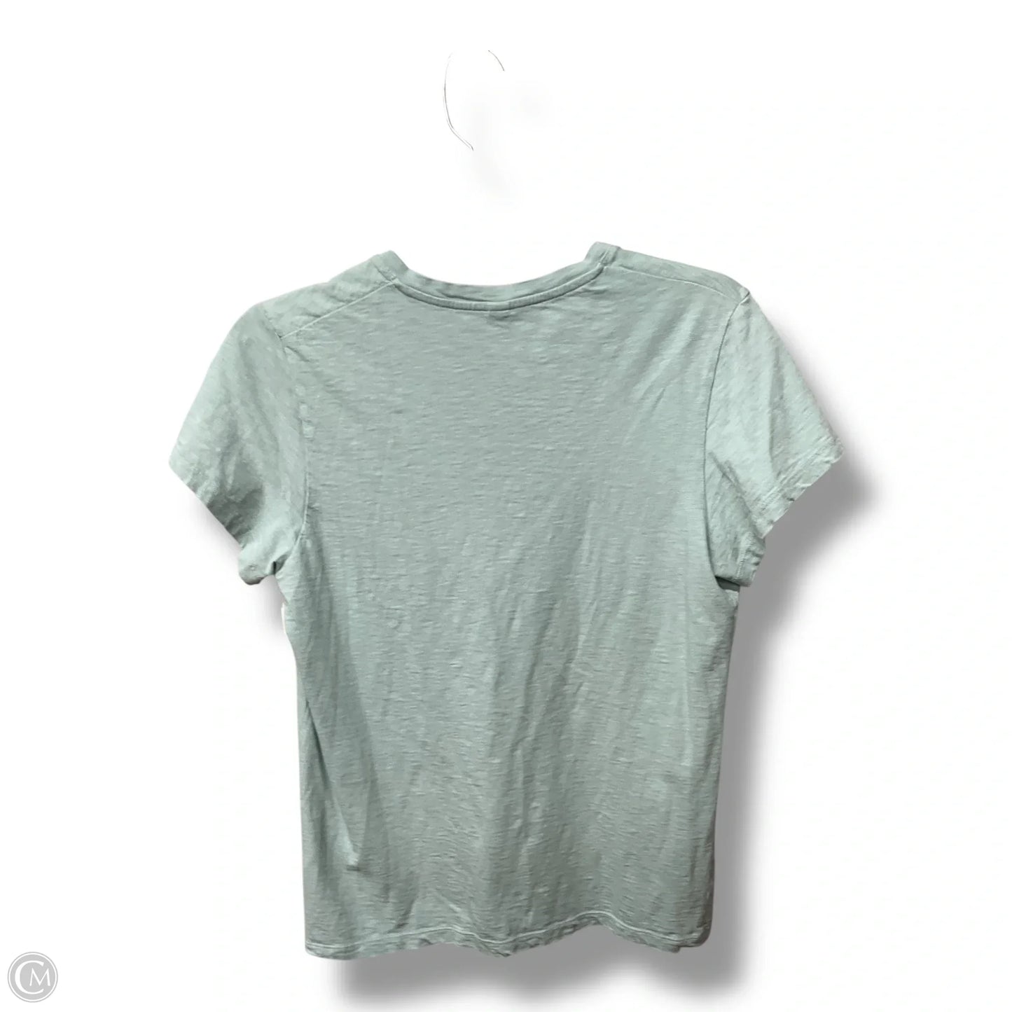 Top Short Sleeve By Uniqlo In Aqua, Size: L
