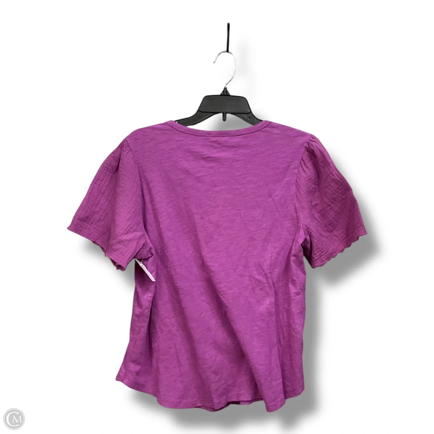 Top Short Sleeve By Time And Tru In Purple, Size: L