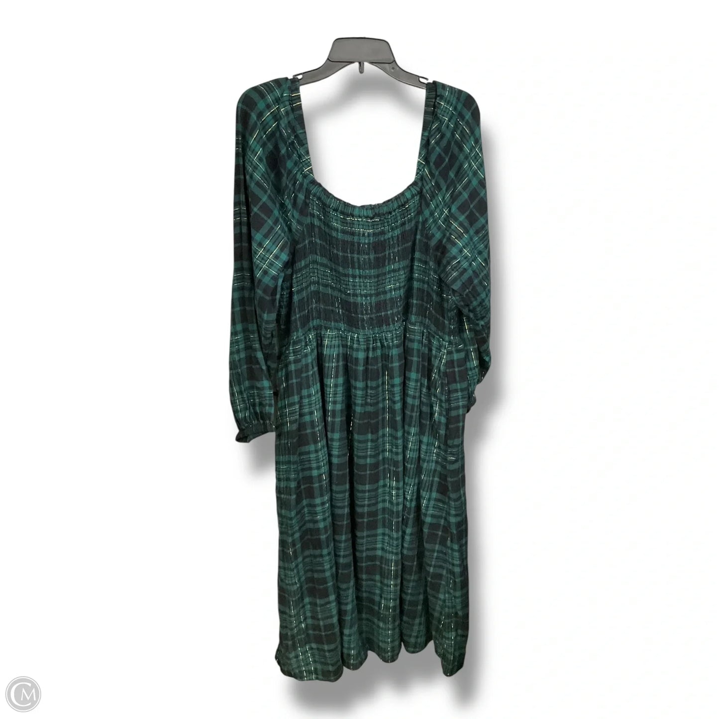 Dress Casual Midi By Lane Bryant In Plaid Pattern, Size: 2x