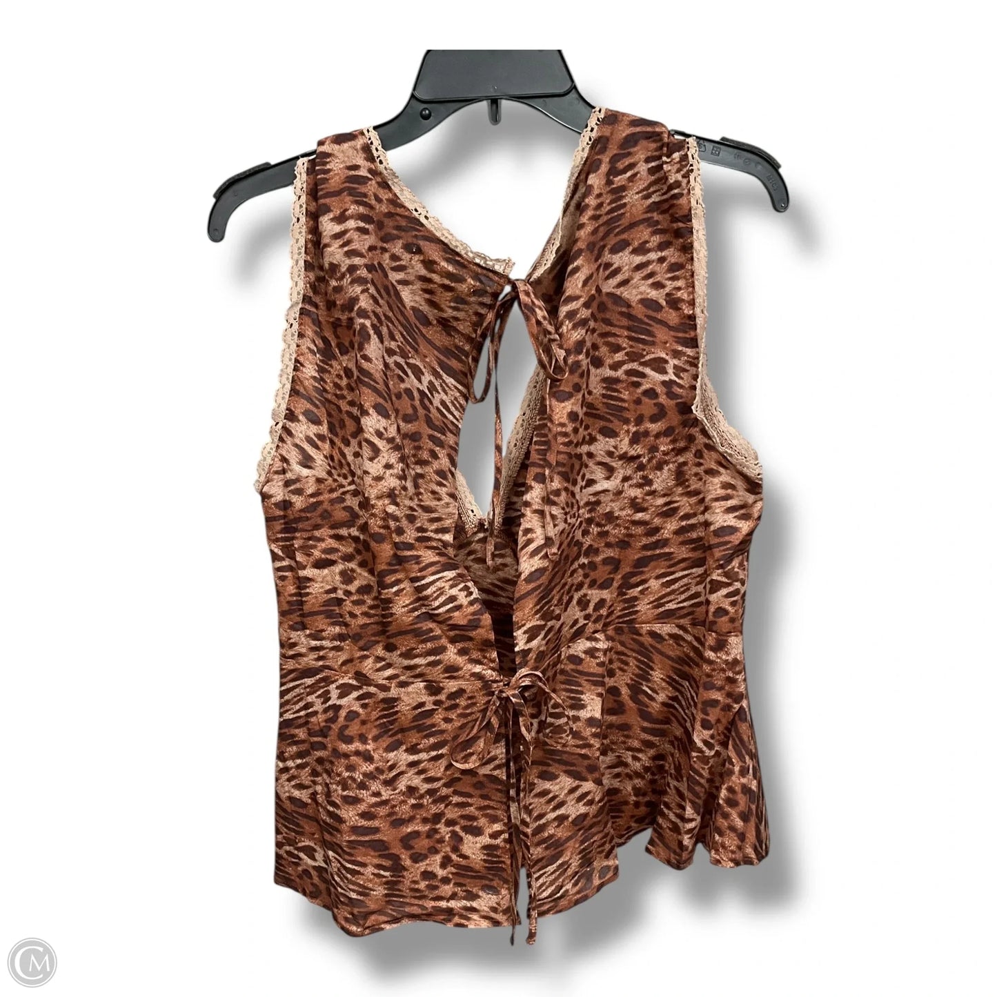 Top Sleeveless By Torrid In Animal Print, Size: L
