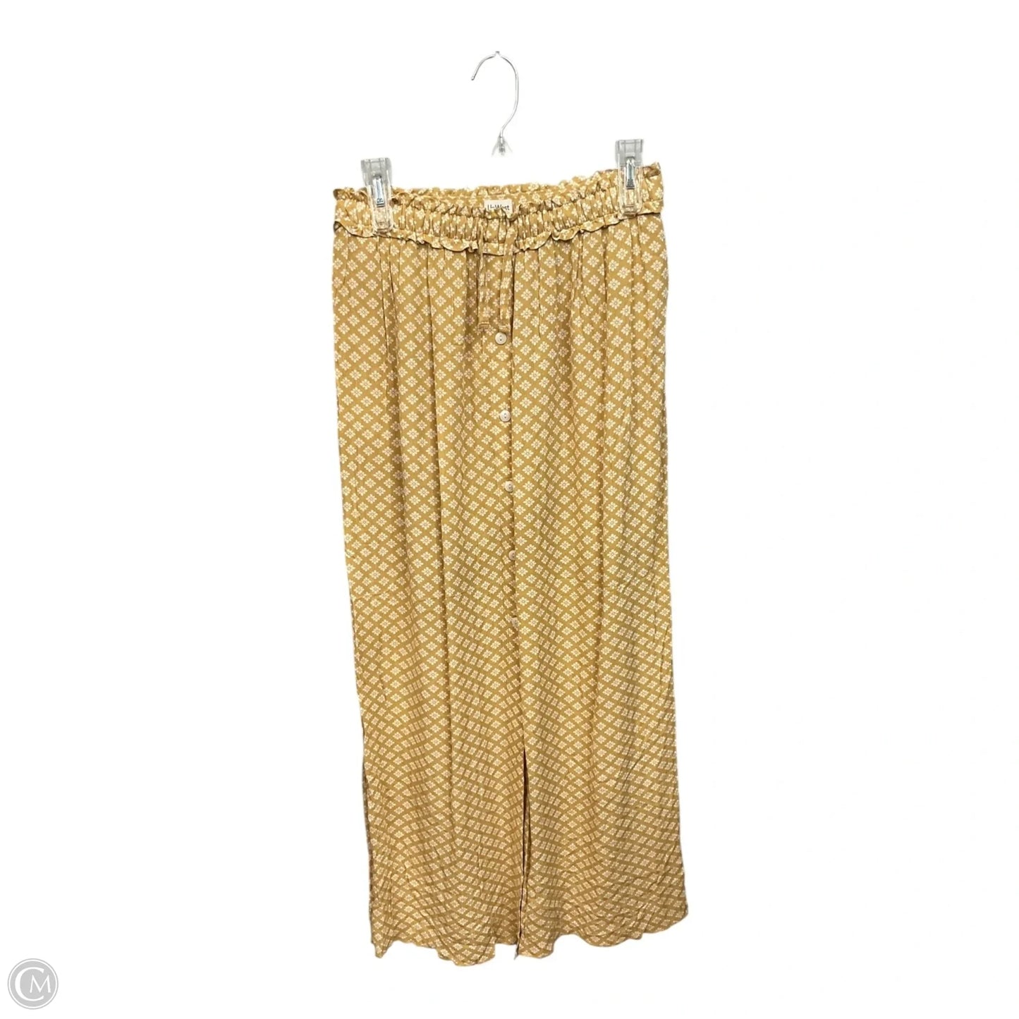 Skirt Maxi By Upwest In White & Yellow, Size: Xs