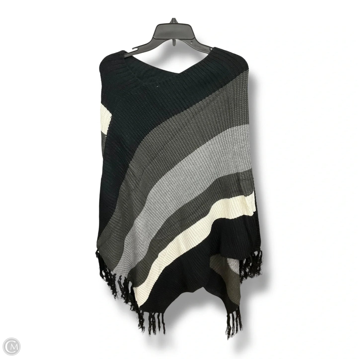 Poncho By Clothes Mentor In Multi-colored, Size: Xl