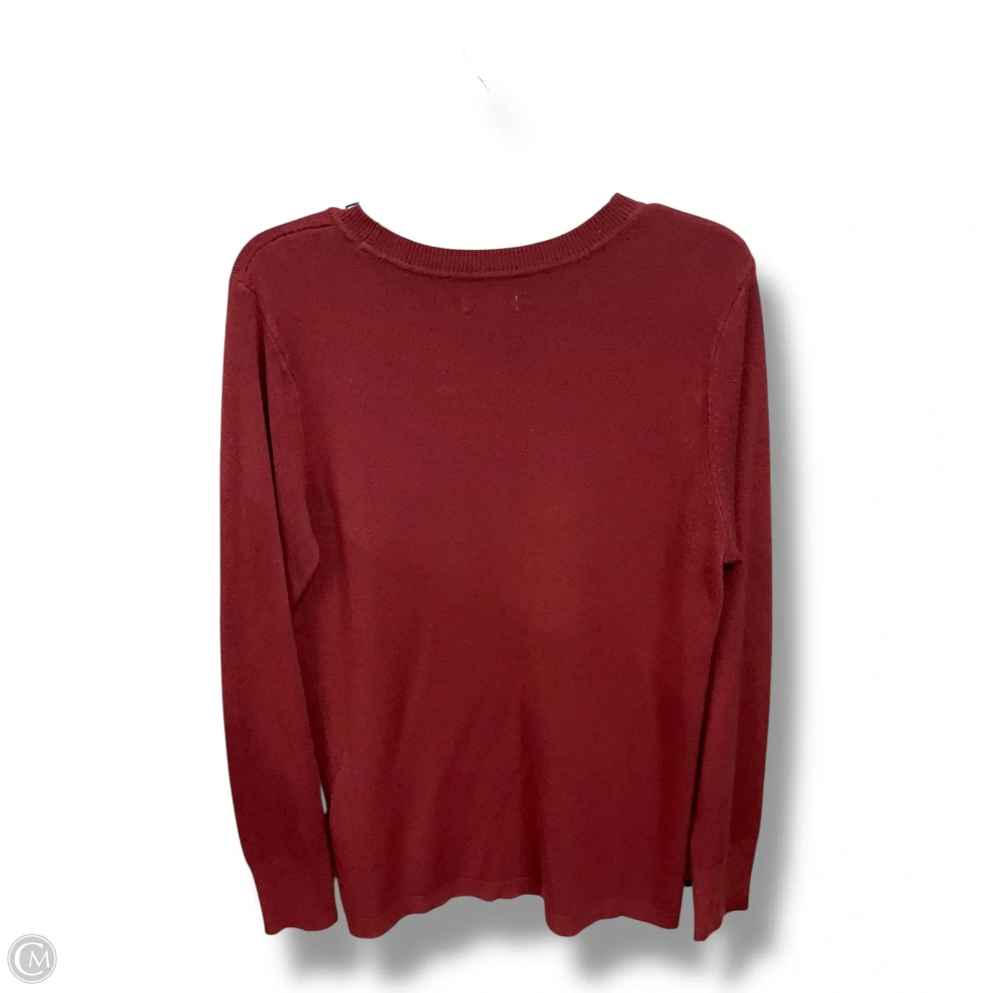 Top Long Sleeve By Croft And Barrow In Maroon, Size: 0