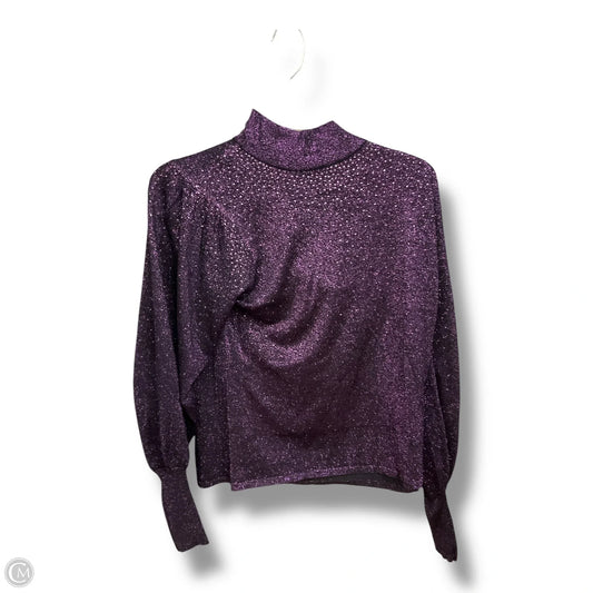 Top Sleeveless By Tahari In Purple, Size: L