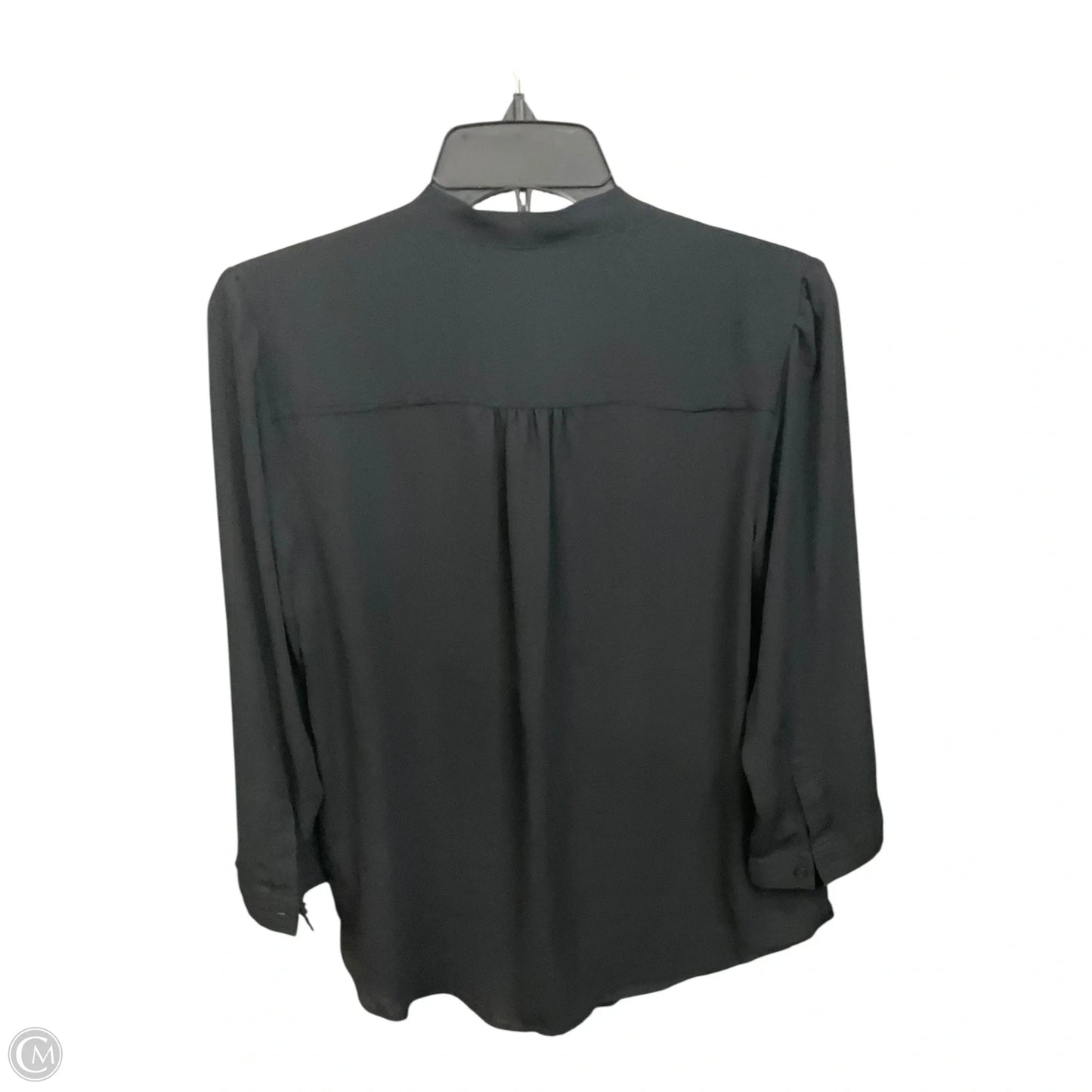 Blouse Long Sleeve By Loft In Black, Size: S