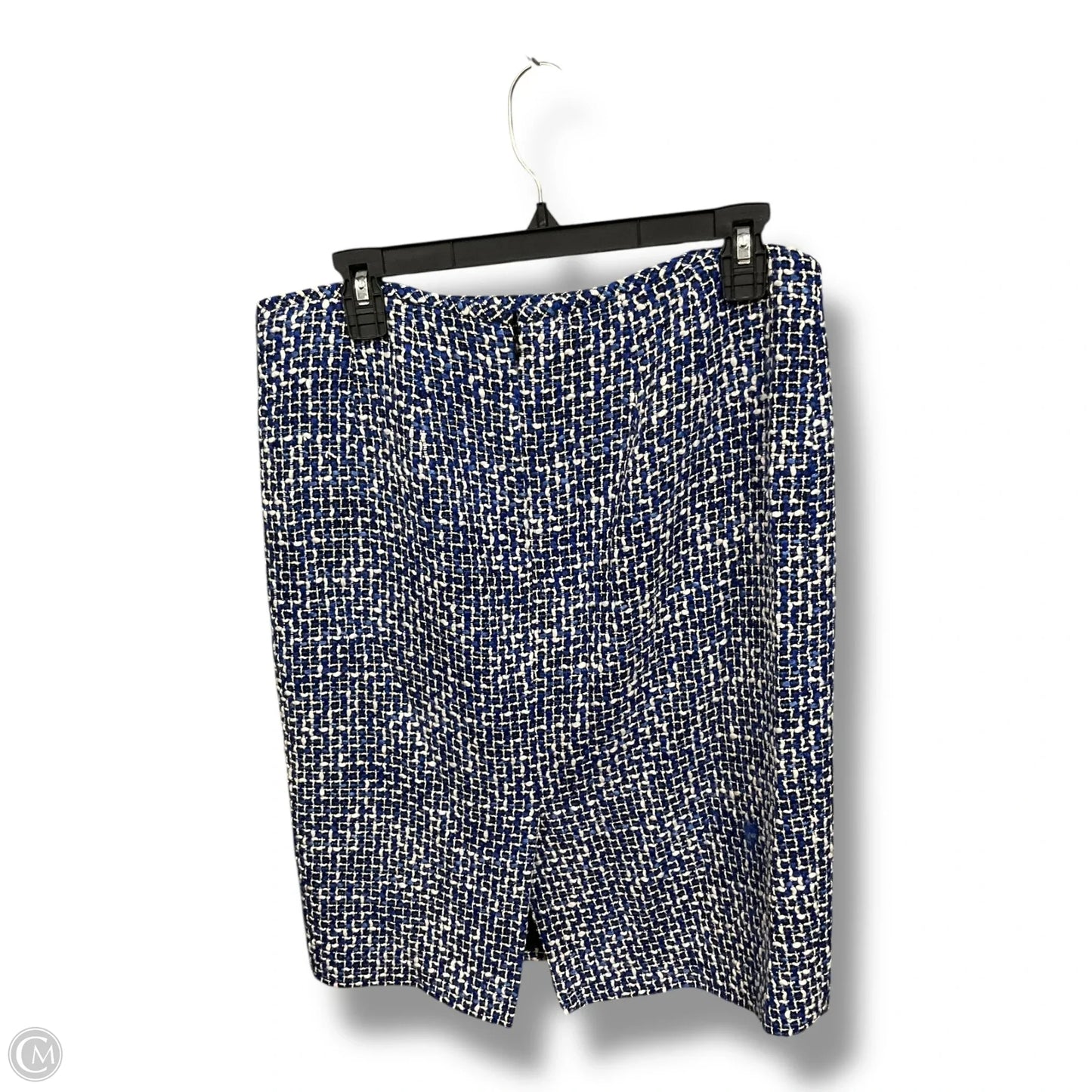 Skirt Mini & Short By Calvin Klein In Blue & White, Size: M