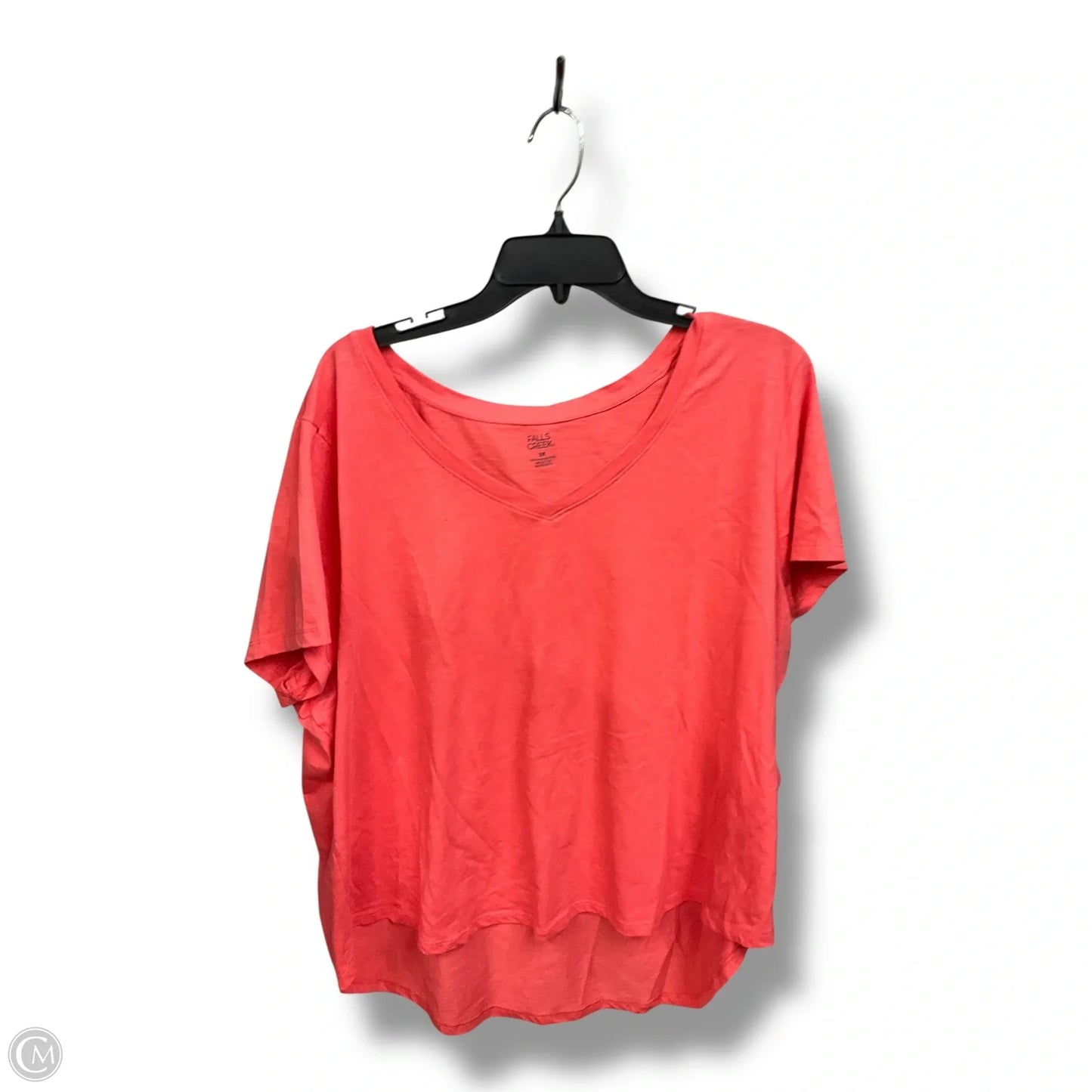 Top Short Sleeve Basic By Falls Creek In Pink, Size: 3x