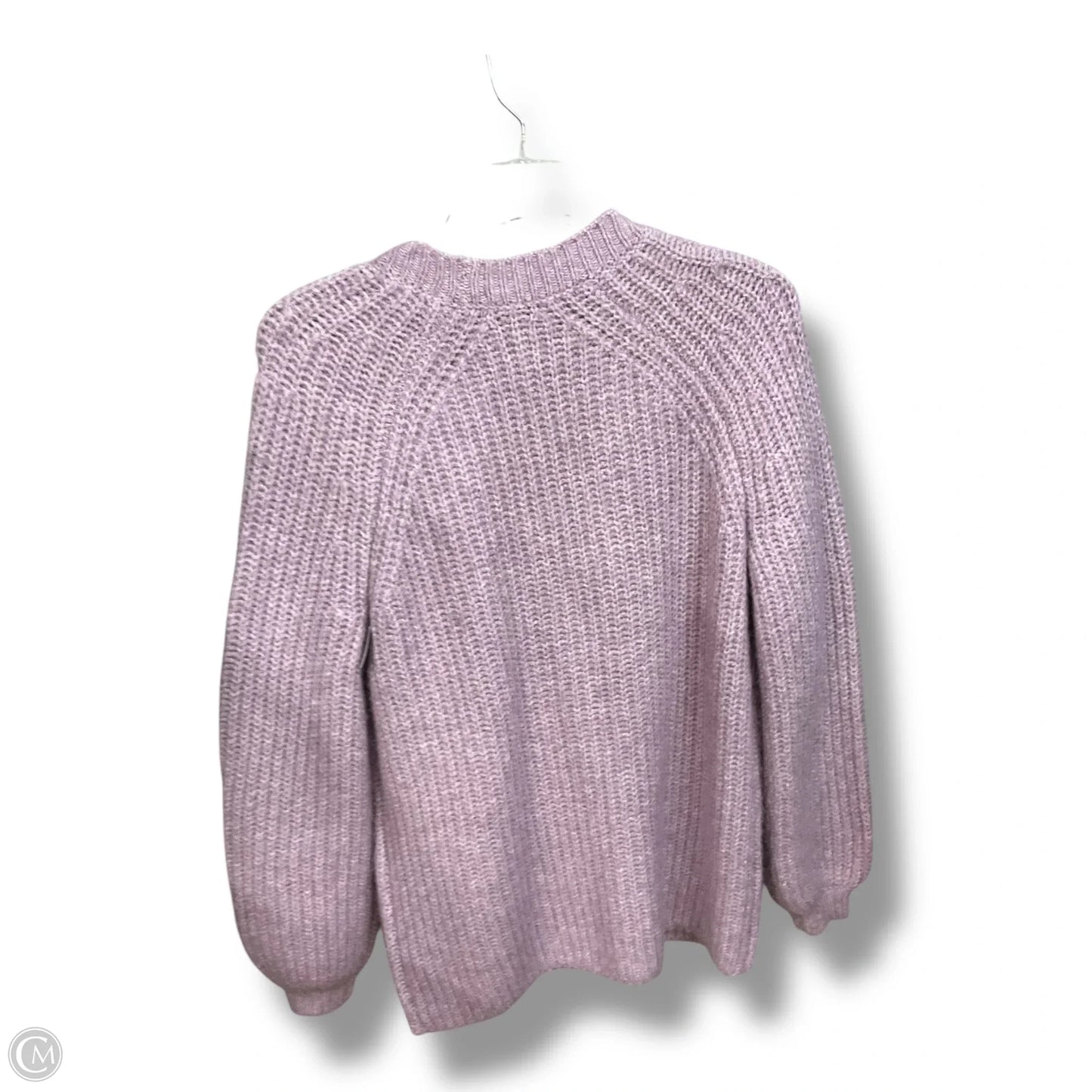 Sweater Cardigan By Loft In Purple, Size: S