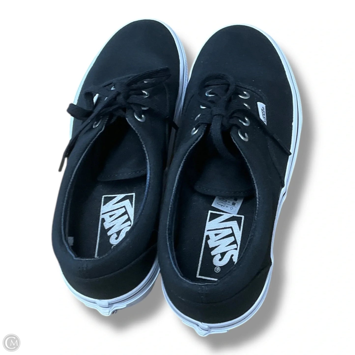 Shoes Flats By Vans In Black, Size: 6.5