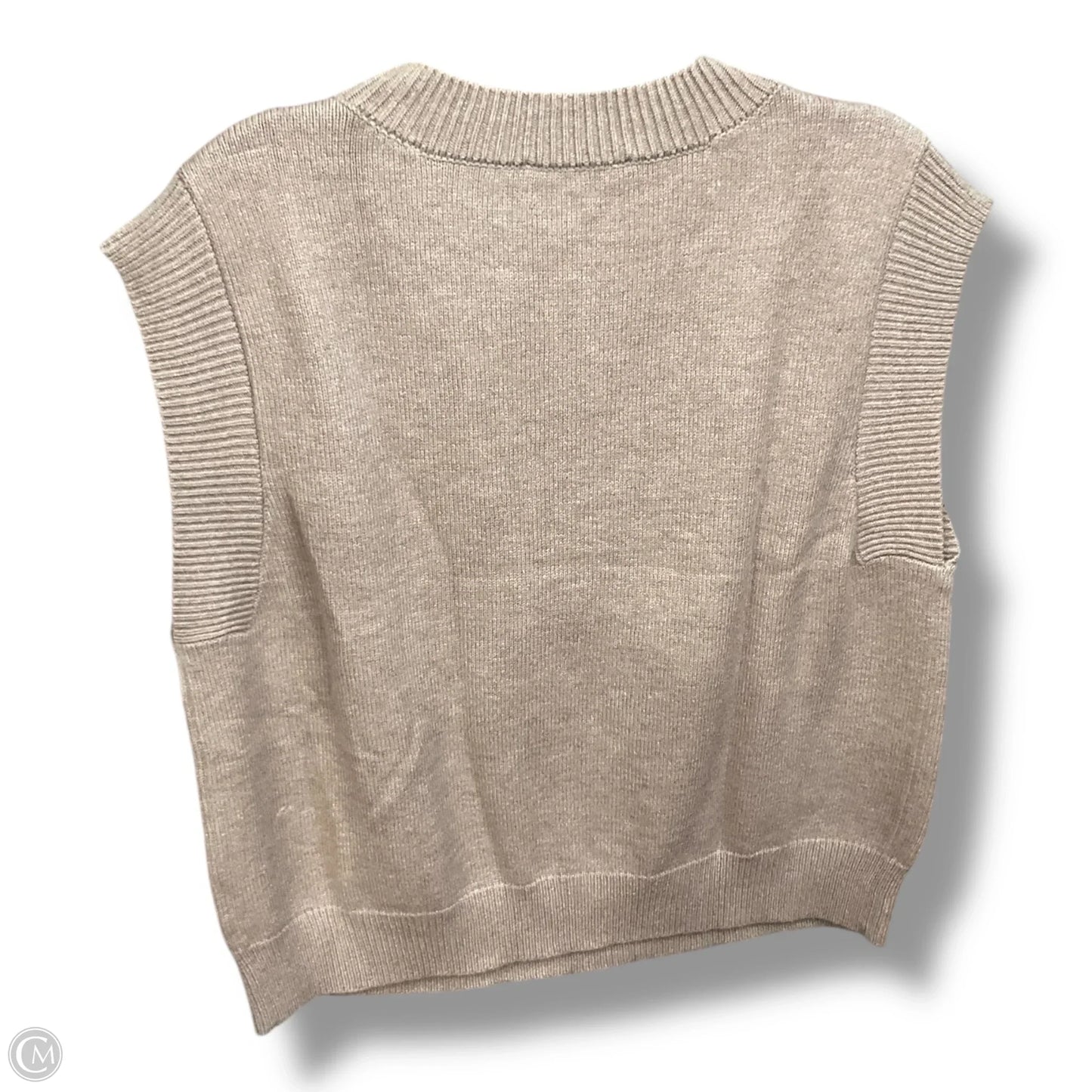 Vest Sweater By Cyrus In Beige, Size: L