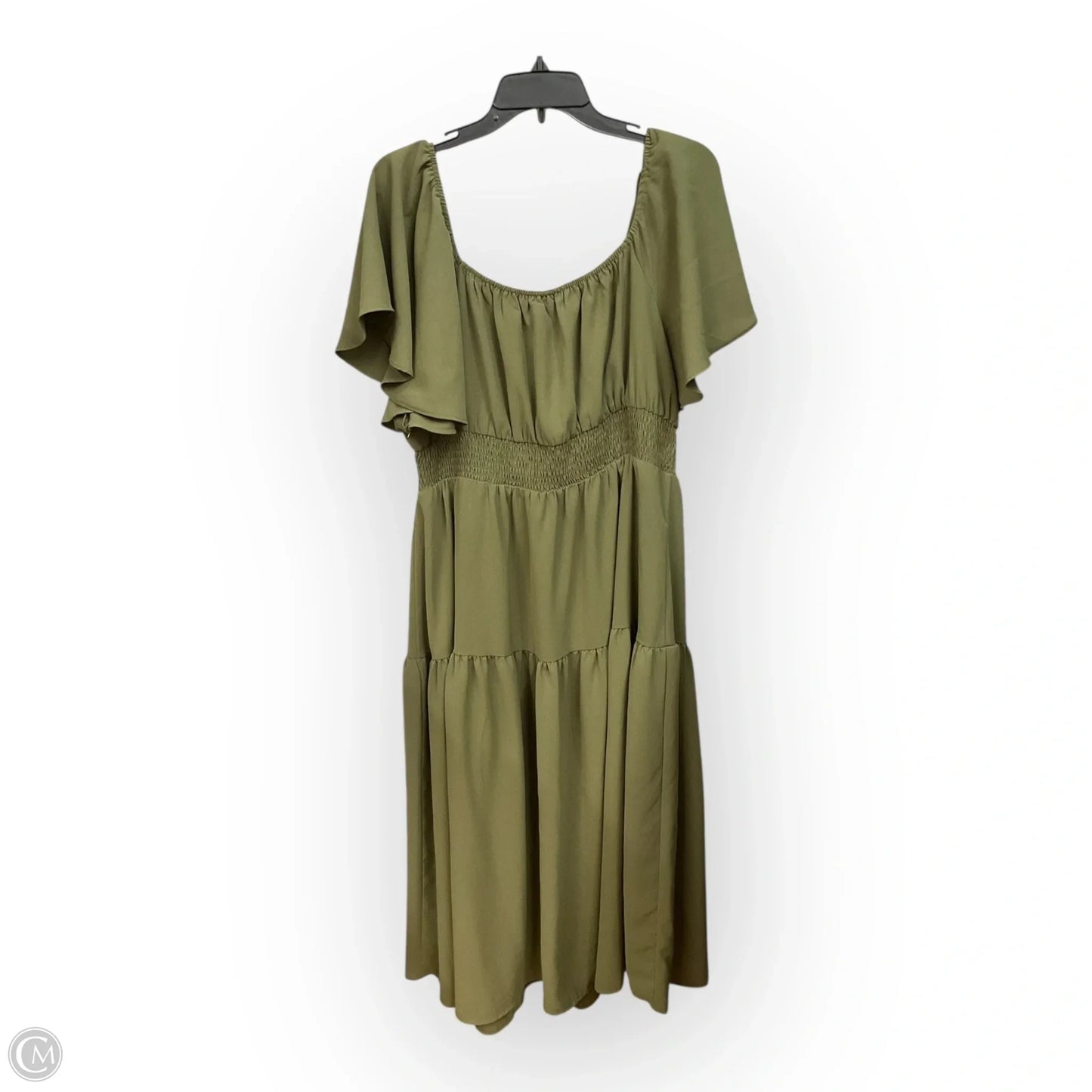 Dress Casual Maxi By Grace Karin In Green, Size: 2x