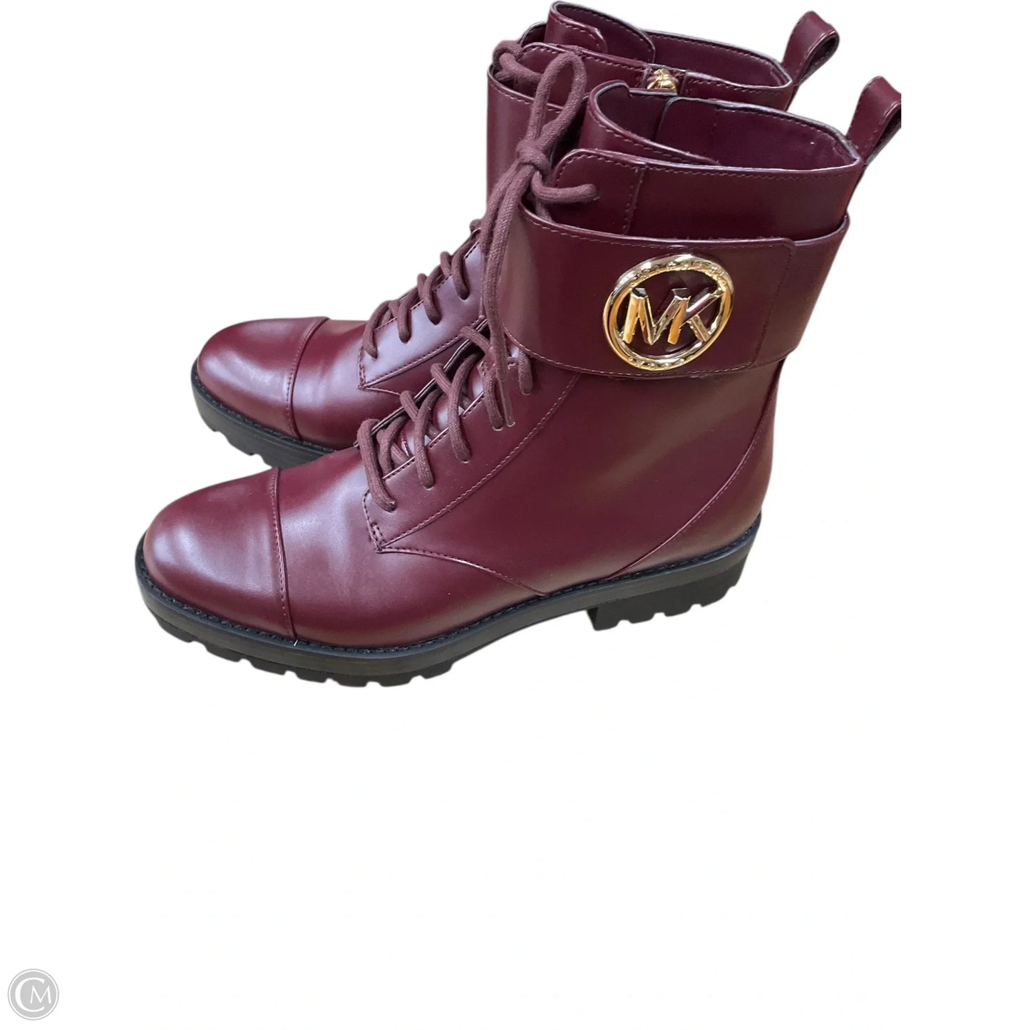 Boots Designer By Michael Kors In Maroon, Size: 8