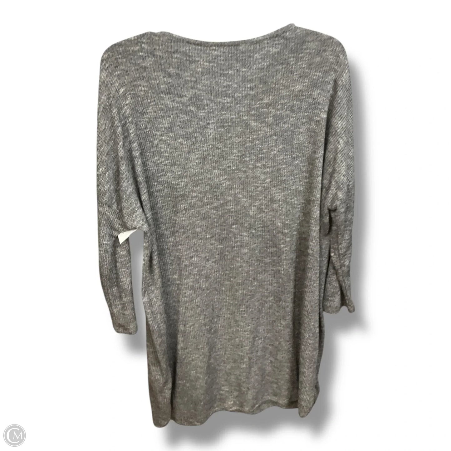 Tunic Long Sleeve By Divided In Grey, Size: L