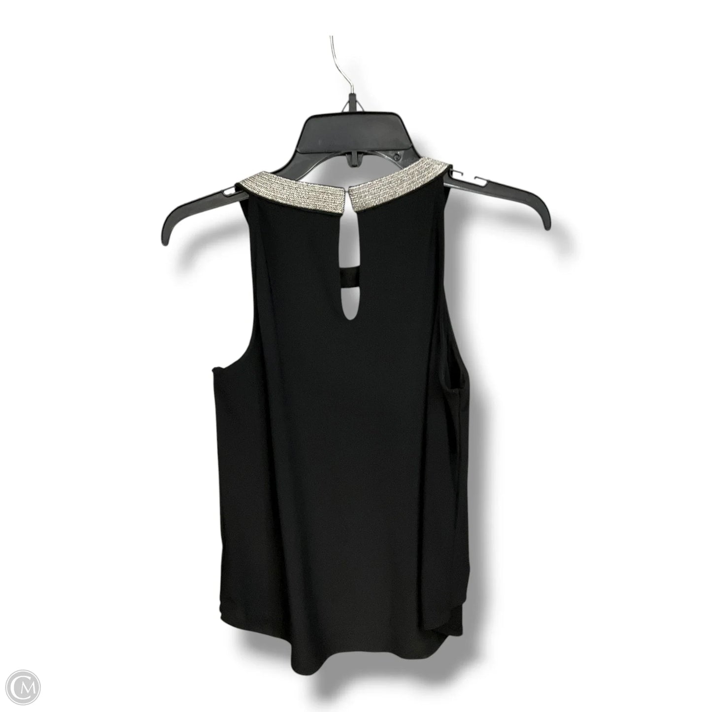 Top Sleeveless By White House Black Market In Black & Silver, Size: M