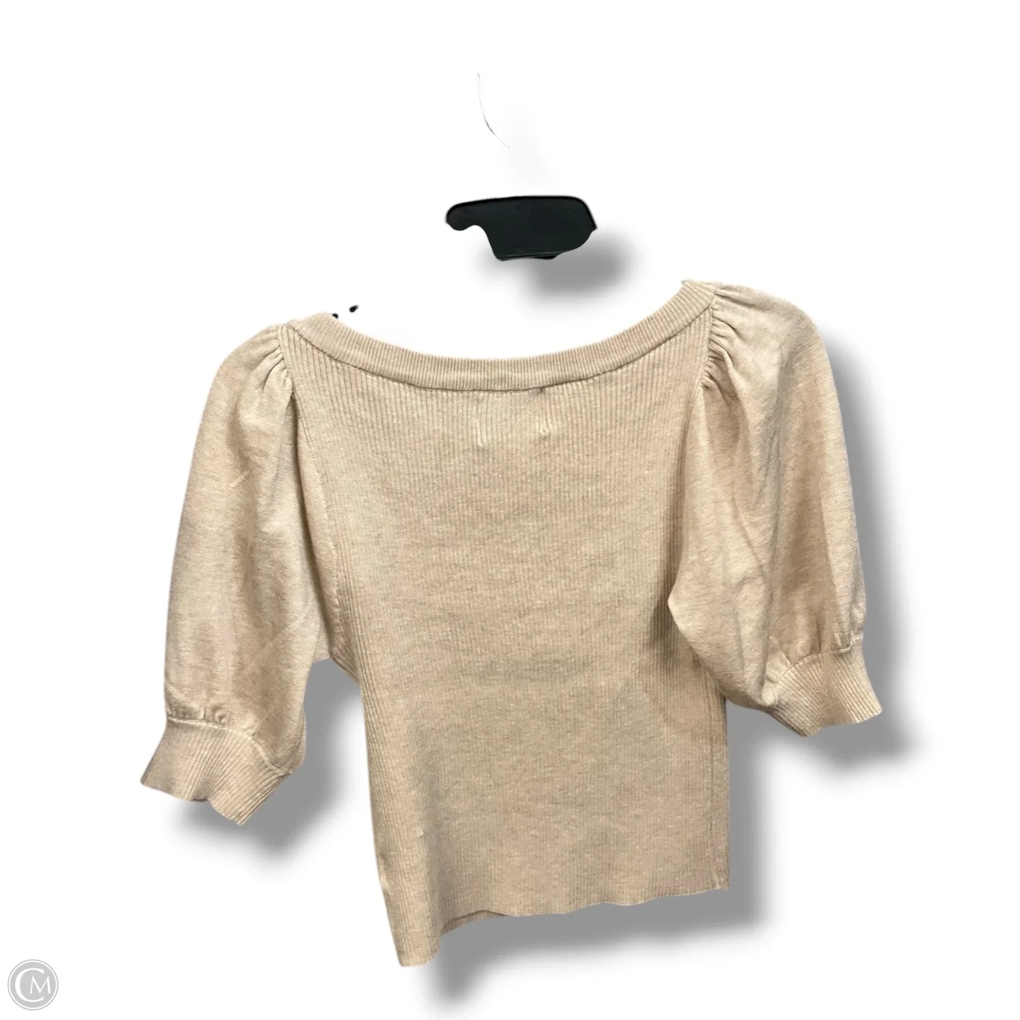 Top Short Sleeve By Pink Rose In Beige, Size: M