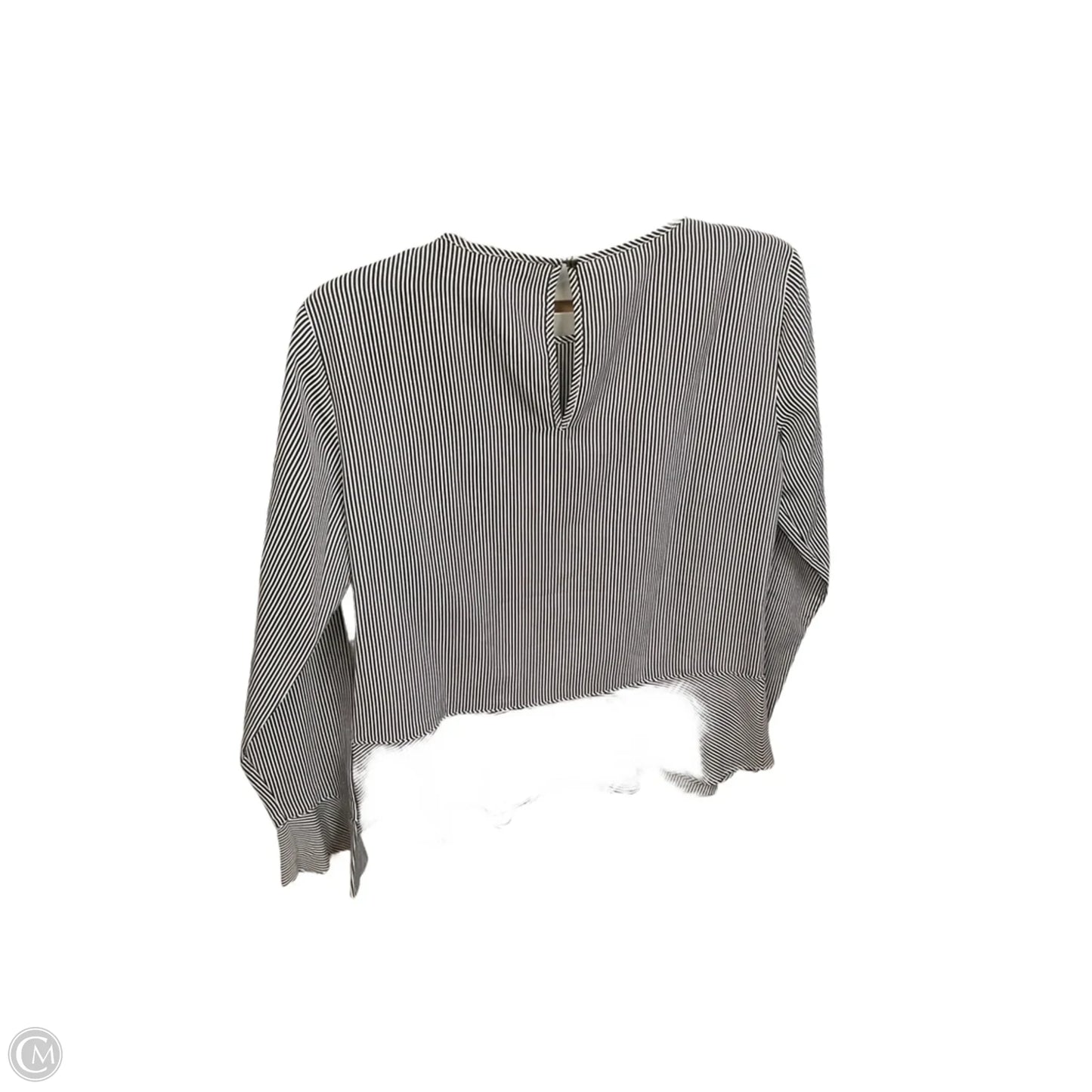 Top Long Sleeve By Banana Republic In Striped Pattern, Size: Xs
