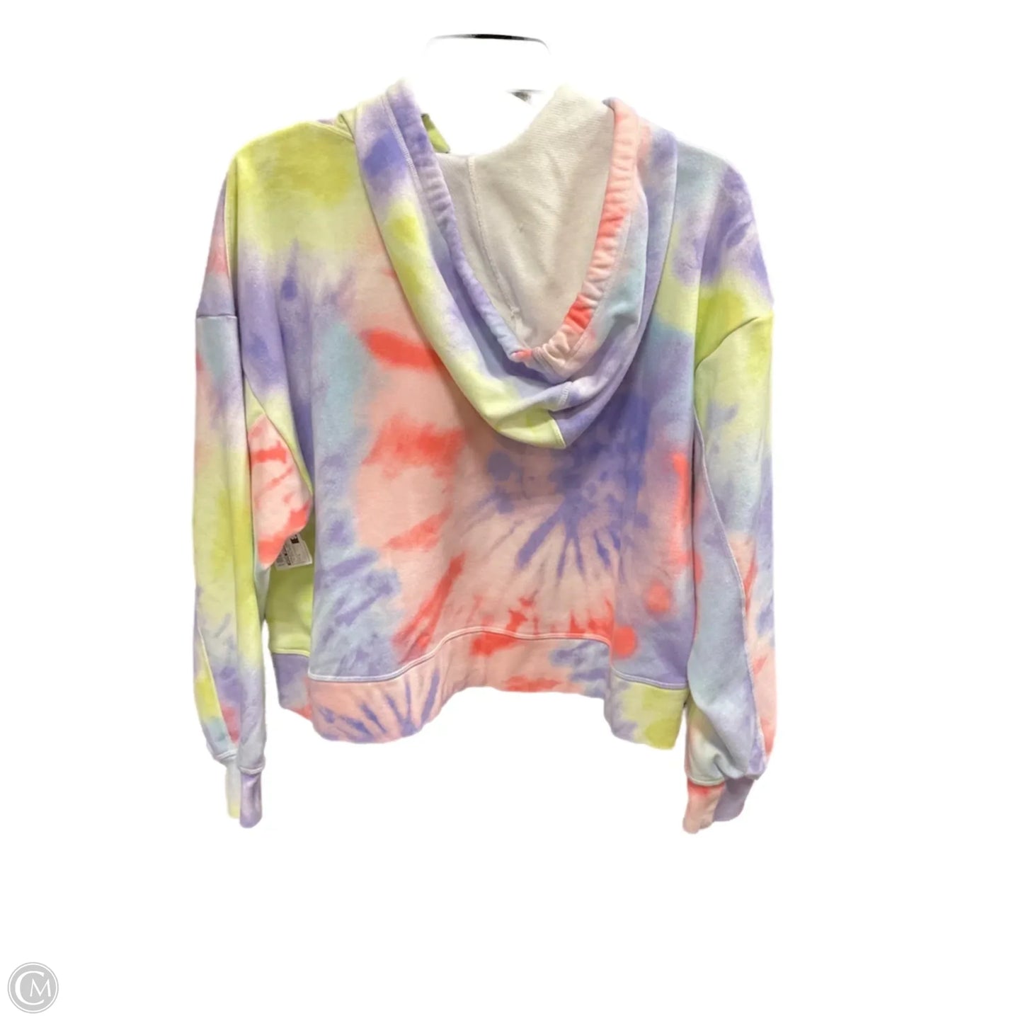 Athletic Sweatshirt Hoodie By Nike Apparel In Tie Dye Print, Size: S