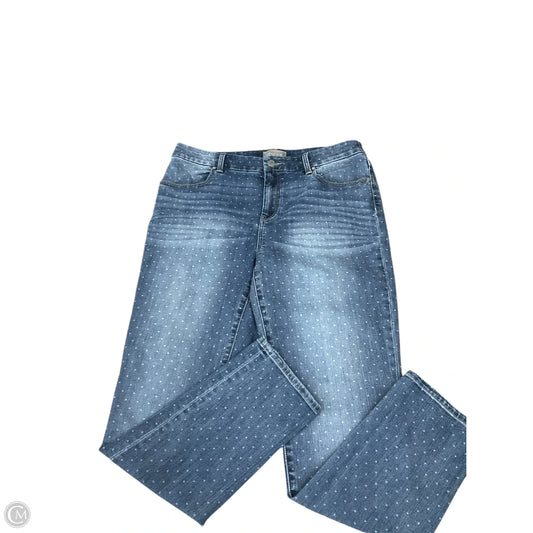 Jeans Skinny By Chicos In Blue Denim, Size: 8