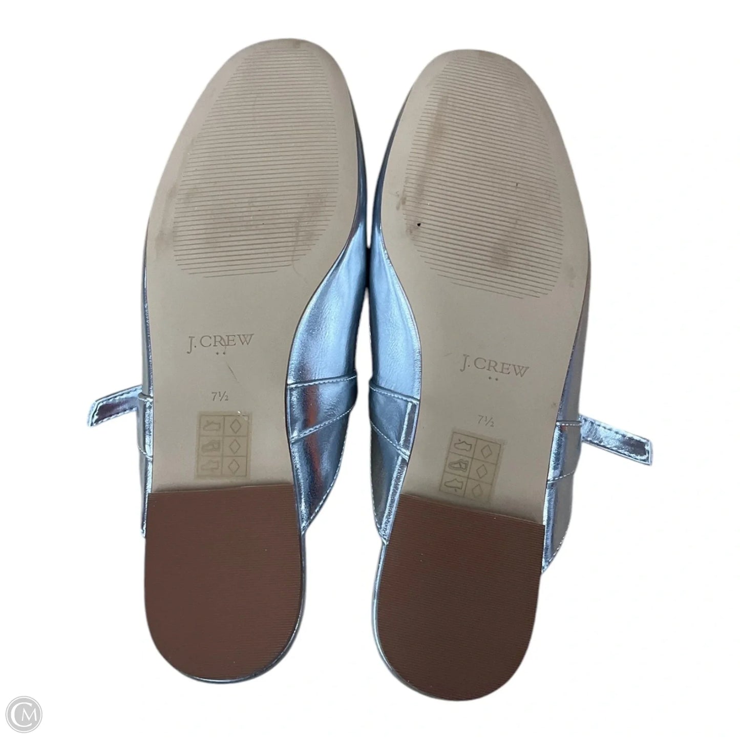 Shoes Flats By J. Crew In Silver, Size: 7.5