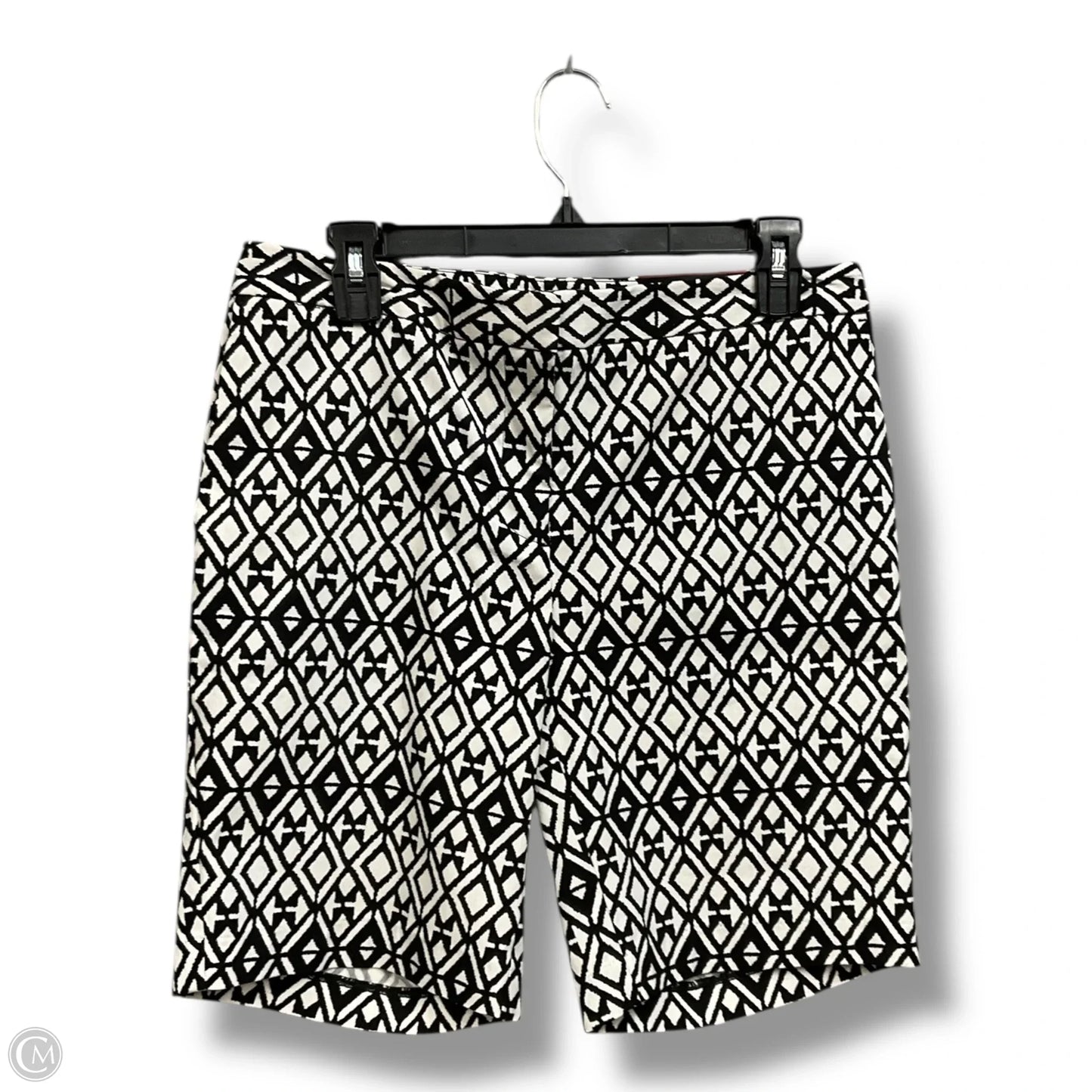 Shorts By Mario Serrani In Geometric Pattern, Size: 8