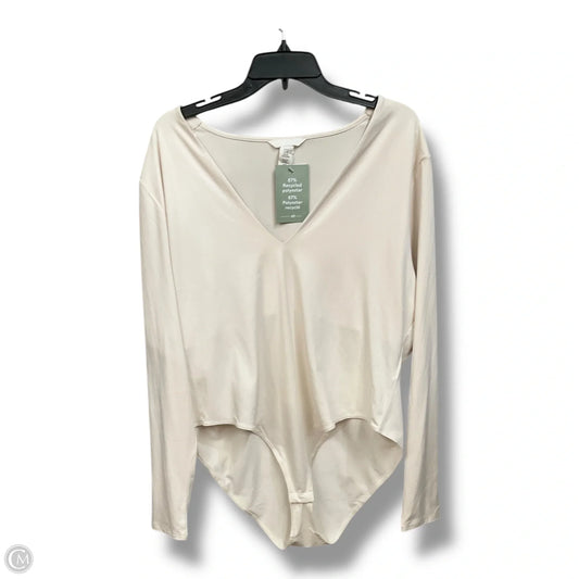 Bodysuit By H&m In Ivory, Size: Xxl