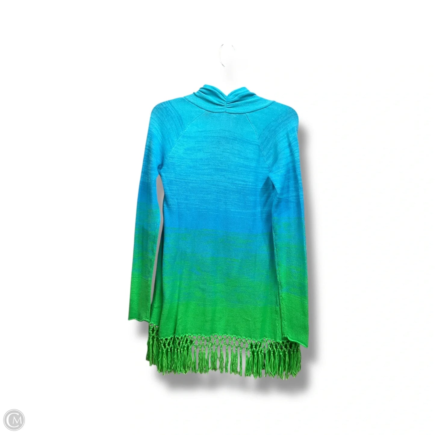 Cardigan Designer By Lilly Pulitzer In Blue & Green, Size: Xs